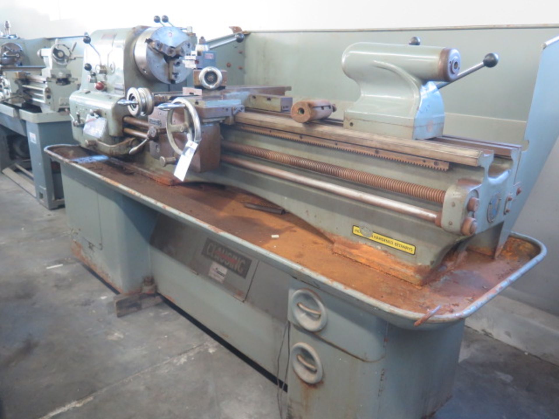 Clausing 15” Geared Head Lathe w/ 37-1500 RPM, Inch Threading, Tool Post, 10” 3-Jaw Chuck,SOLD AS IS - Image 2 of 11