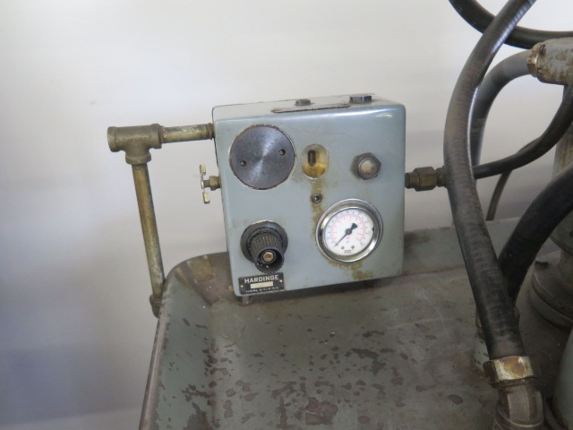 Hardinge HC Hand Chucker s/n HC-1668-E w/ 125-3000 RPM, Threading Attachment, 8-Station, SOLD AS IS - Image 7 of 11