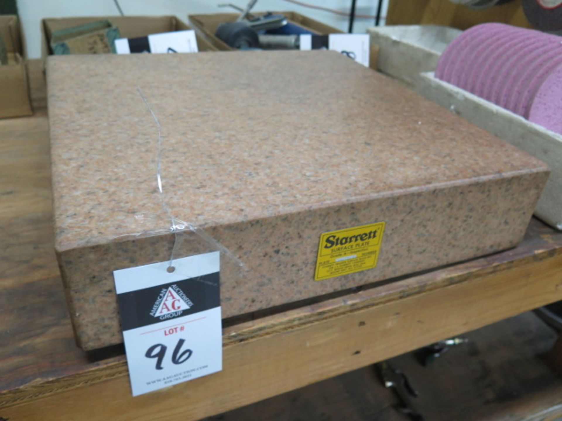 Starrett Crystal Pink 18" x 18" x 4" Grade "A" Granite Surface Plate (SOLD AS-IS - NO WARRANTY)