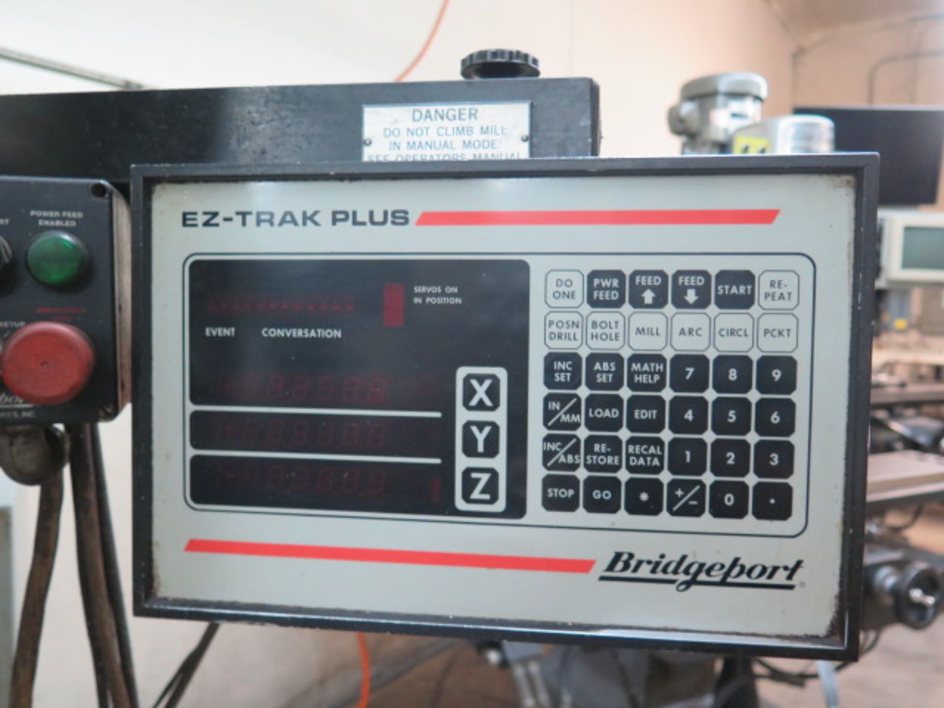 Bridgeport / EZ-Trak 2-Axis CNC Mill s/n 254862 w/ Bridgeport EZ-Trak Plus CNC Controls, SOLD AS IS - Image 6 of 11