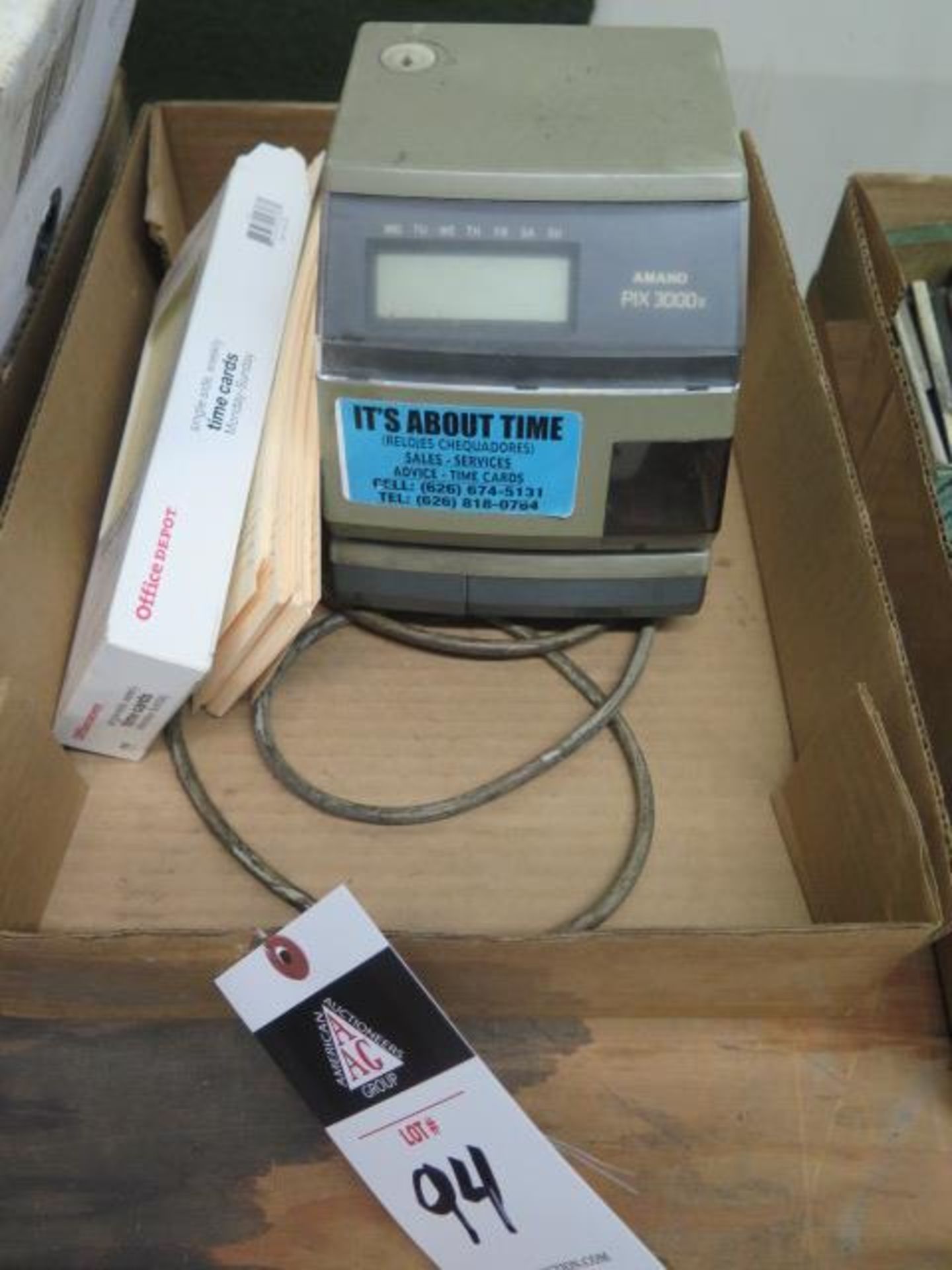 Amano PIX 3000x Time Clock (SOLD AS-IS - NO WARRANTY)
