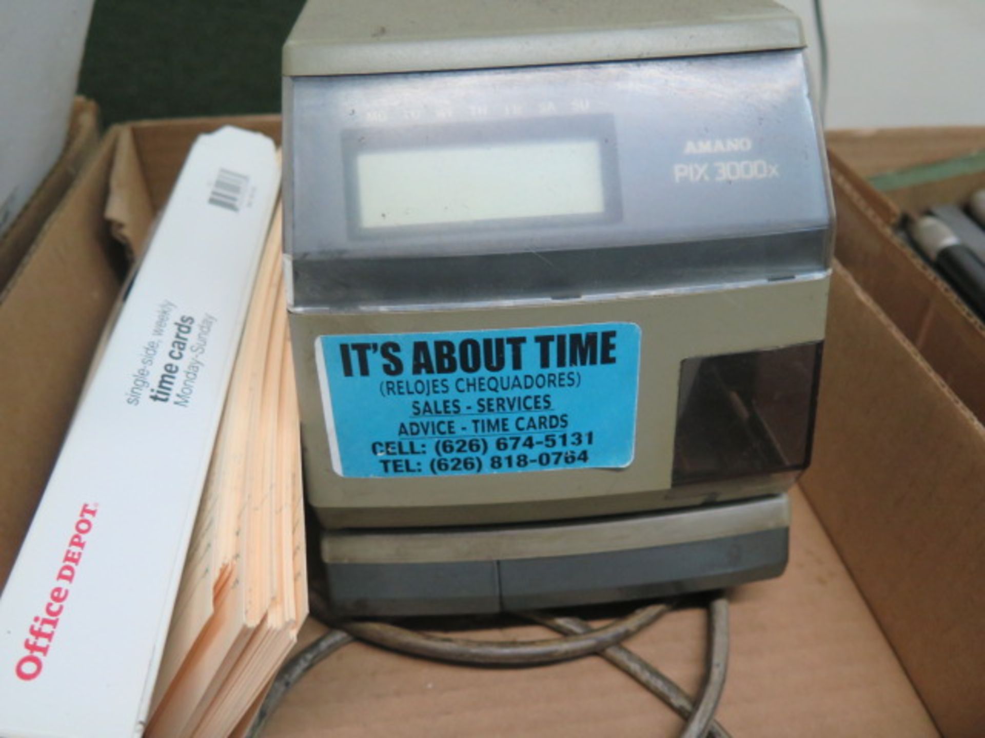 Amano PIX 3000x Time Clock (SOLD AS-IS - NO WARRANTY) - Image 2 of 3