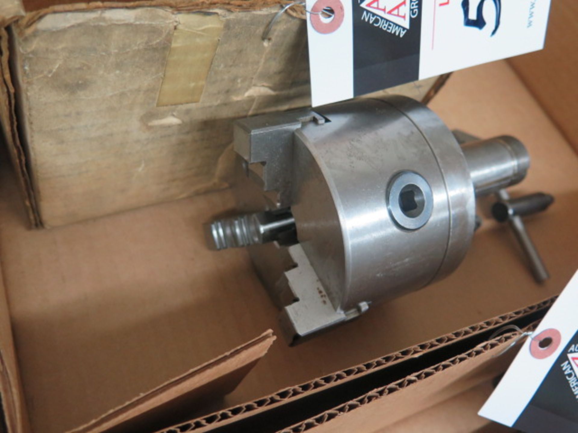4" 3-Jaw Chuck w/ 5C Adaptor (SOLD AS-IS - NO WARRANTY) - Image 2 of 5