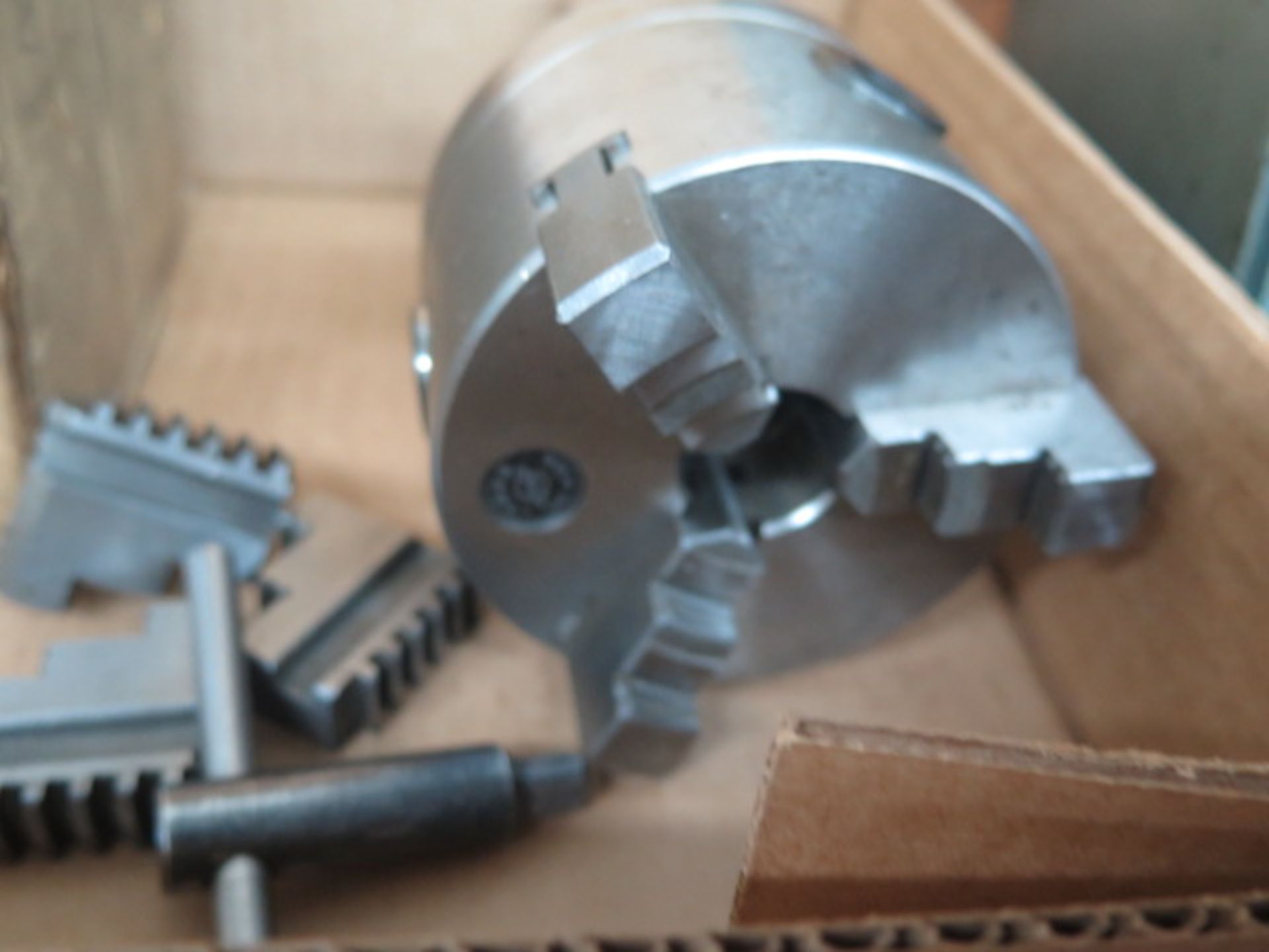4" 3-Jaw Chuck w/ 5C Adaptor (SOLD AS-IS - NO WARRANTY) - Image 4 of 5