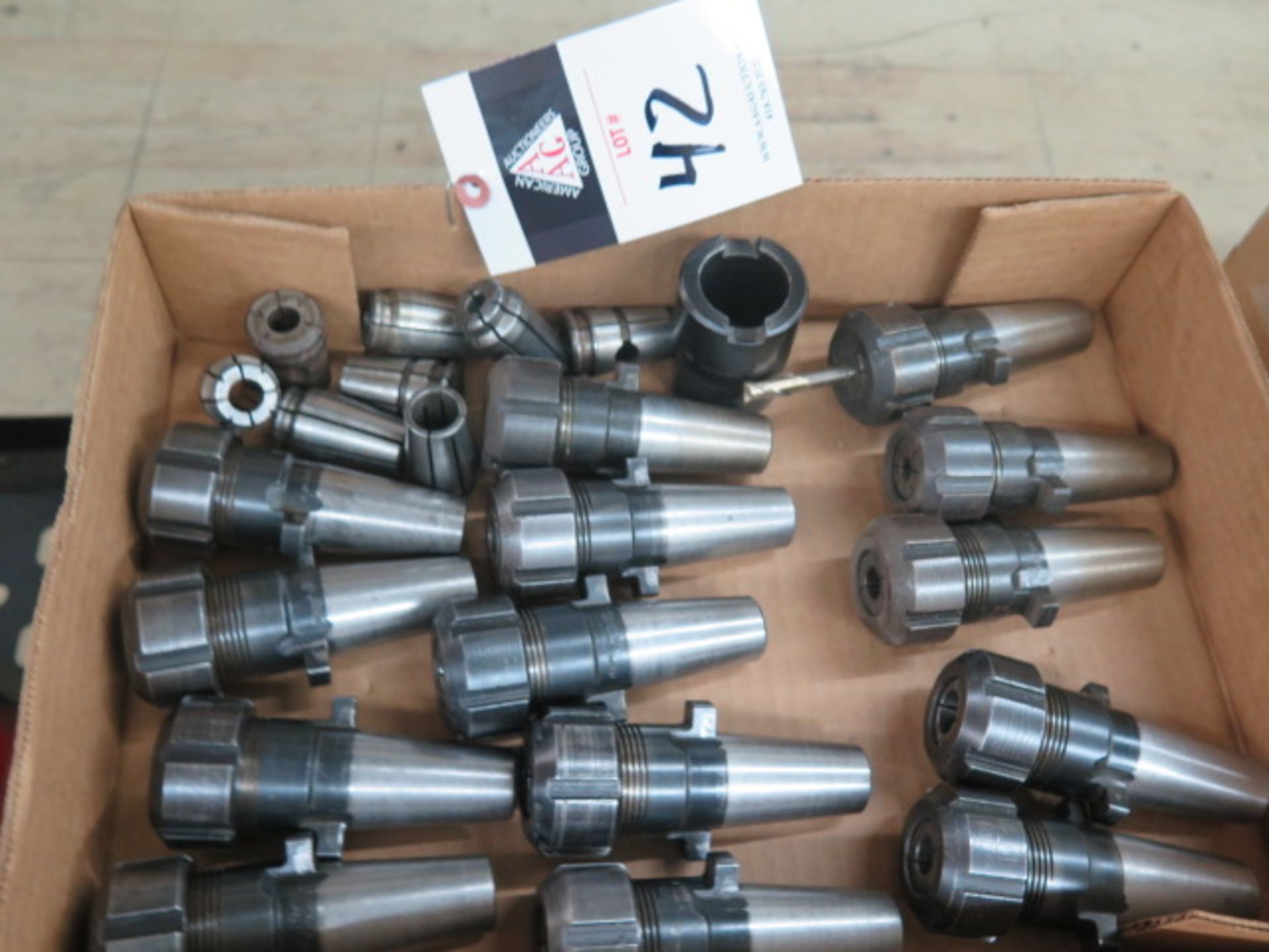 Universal Kwik-Switch Taper Tooling (14) w/ Flex Collets (SOLD AS-IS - NO WARRANTY)