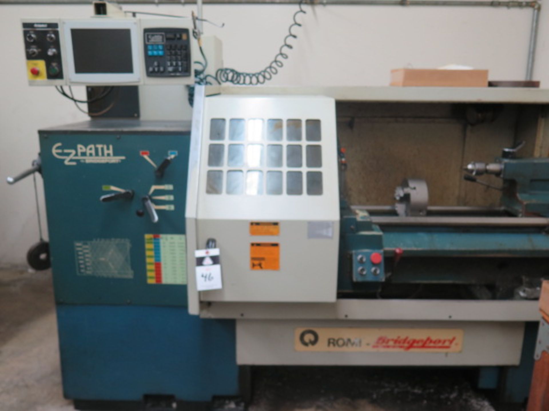 Romi-Bridgeport 14” x 40” CNC Lathe w/ EZ-Path Controls, 37.5-3000 RPM, TS, 8” Chuck, SOLD AS IS - Image 2 of 13