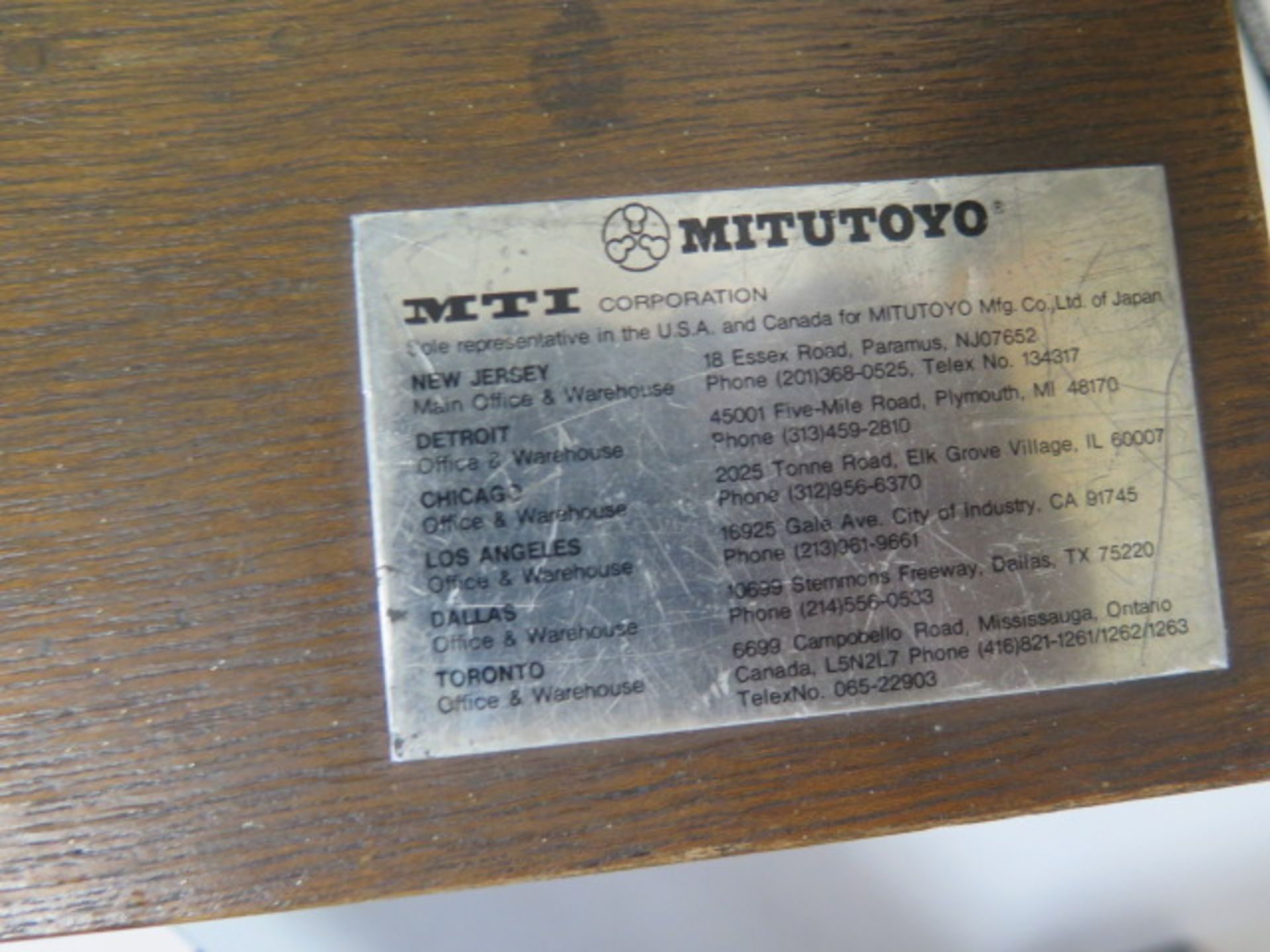 Mitutoyo 3" Precision Sine Vise (SOLD AS-IS - NO WARRANTY) - Image 7 of 7