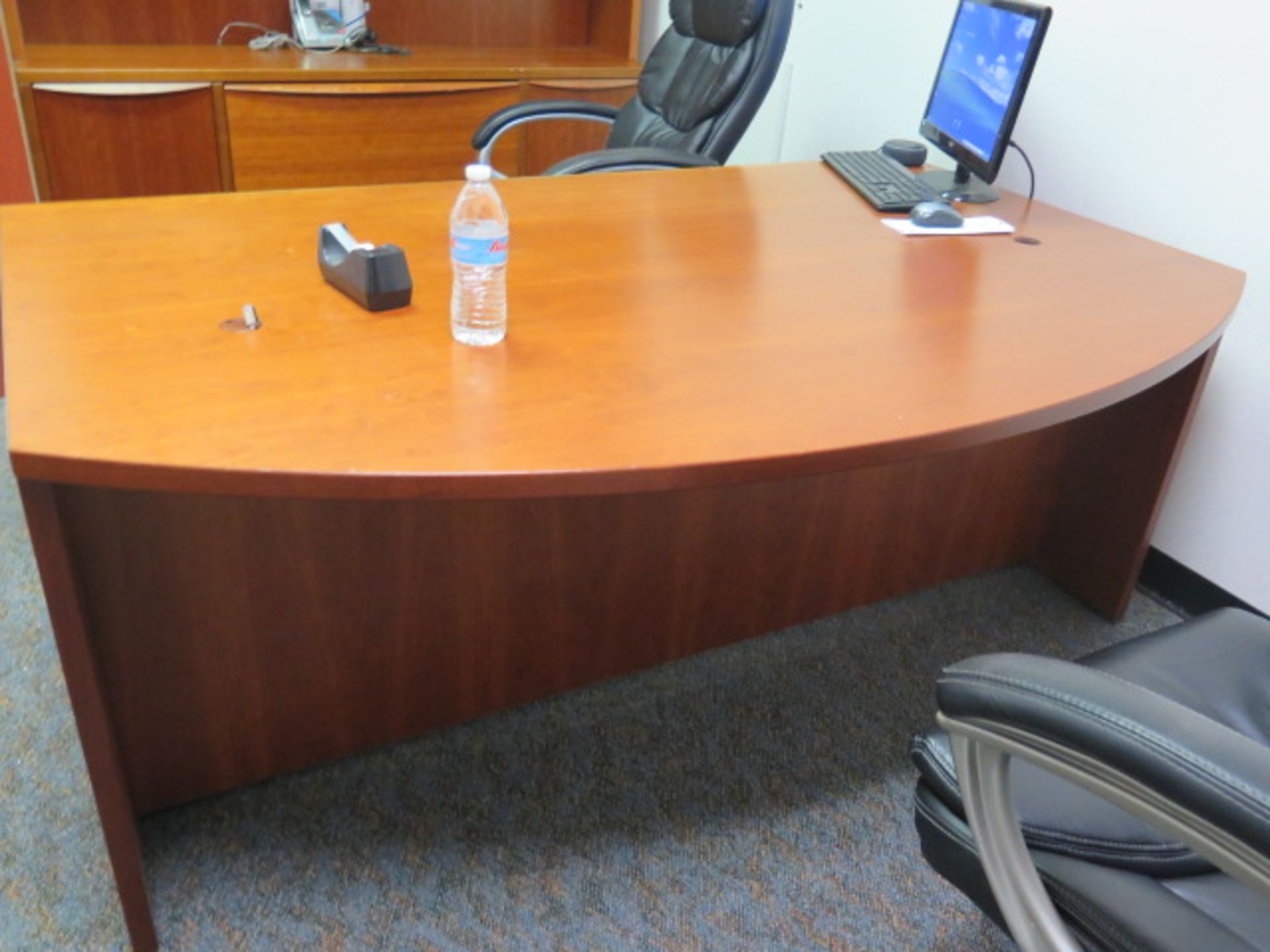 Desk, Credenza, Bookshelf and Chairs (SOLD AS-IS - NO WARRANTY) - Image 2 of 7