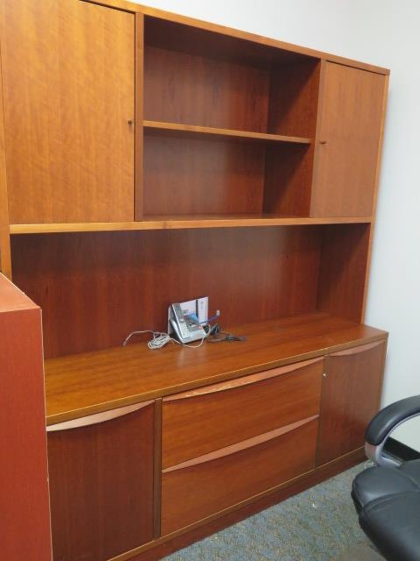 Desk, Credenza, Bookshelf and Chairs (SOLD AS-IS - NO WARRANTY) - Image 4 of 7