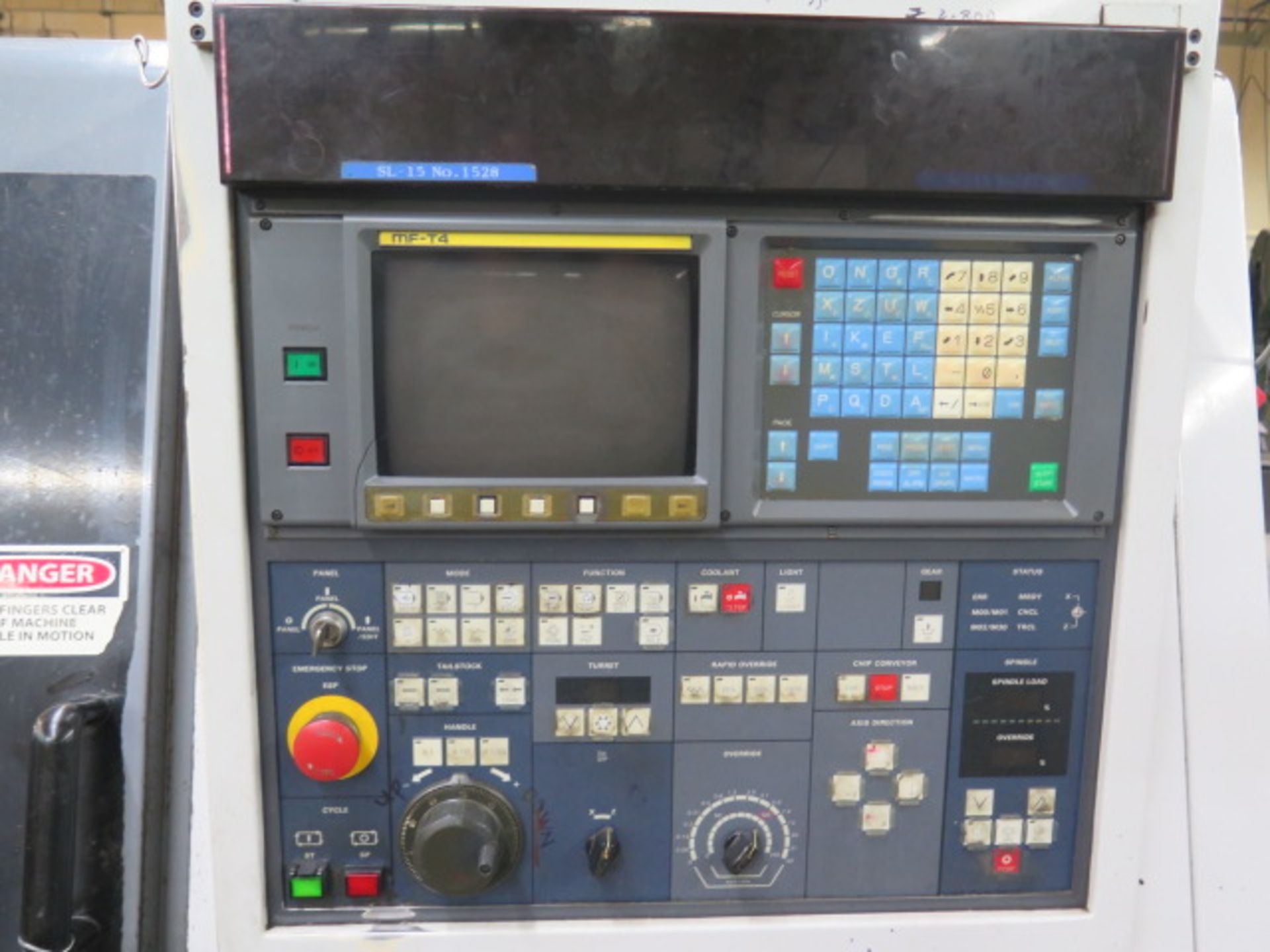 Mori Seiki SL-15 CNC Turning Center s/n 1528 w/ Fanuc MF-T4 Controls, 12-Station Turret, SOLD AS IS - Image 10 of 15