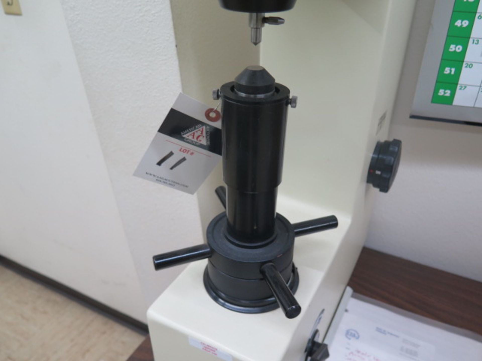 Starrett mdl. 3814 Rockwell Hardness Tester w/ Accessory Kit (SOLD AS-IS - NO WARRANTY) - Image 3 of 9