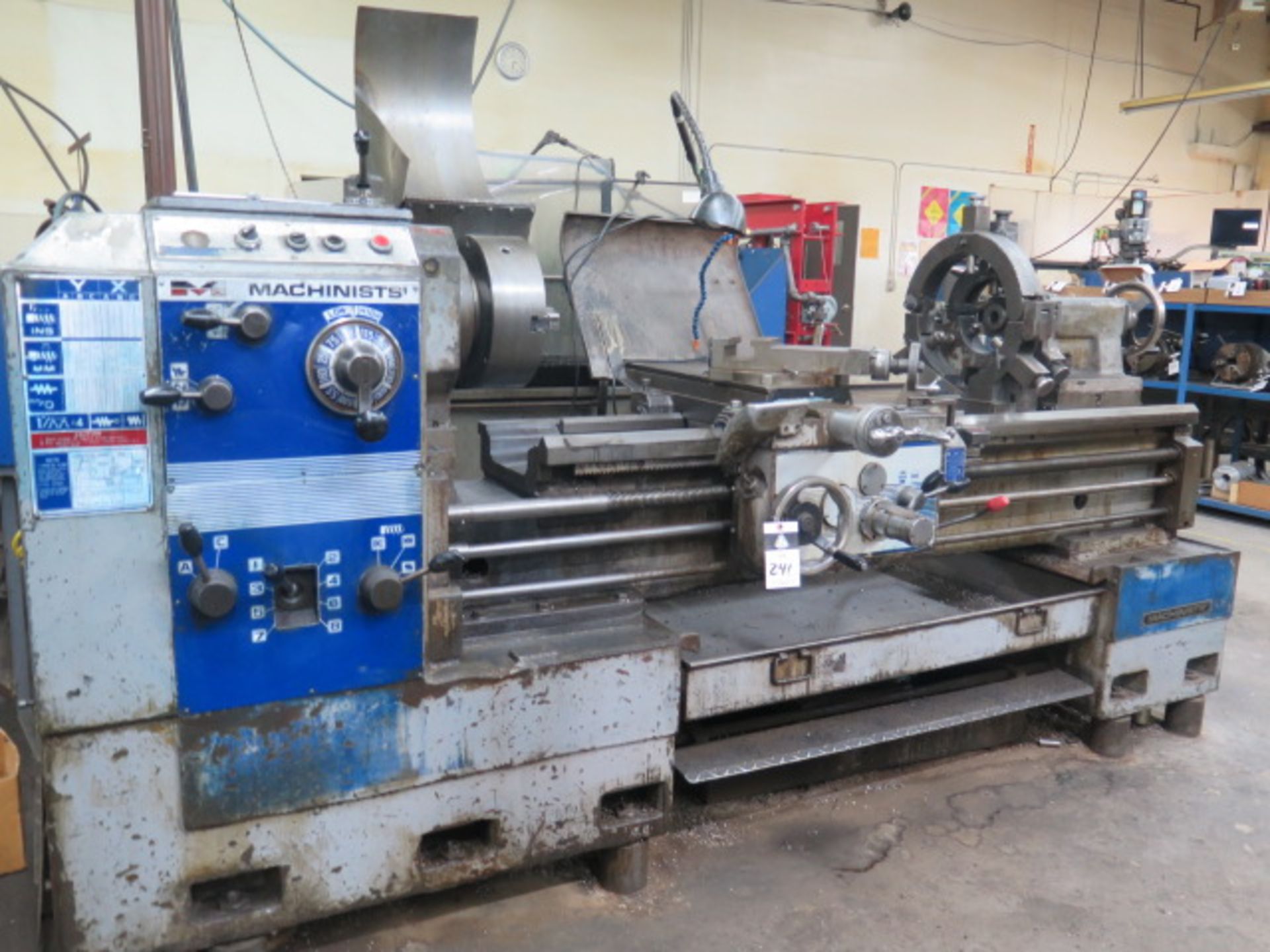 M Machinists 20” x 64” Geared Gap Bed Lathe w/ 25-1500 RPM, Inch/mm Threading, Tailstock, SOLD AS IS