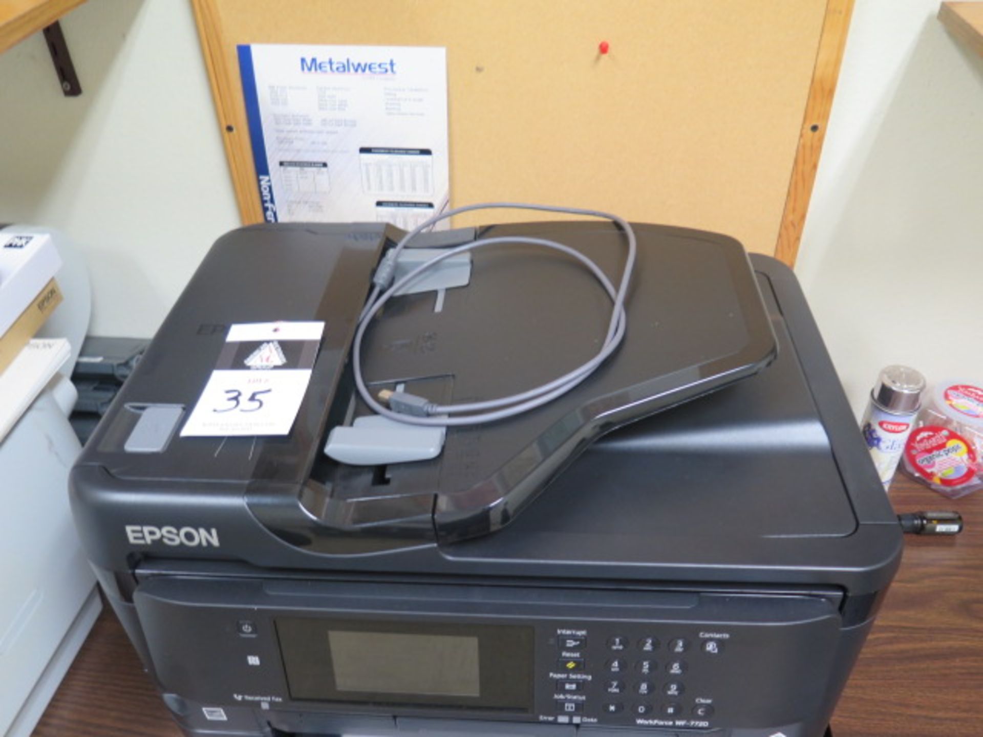 Epson WorkForce WF-7720 Printer (SOLD AS-IS - NO WARRANTY) - Image 3 of 5