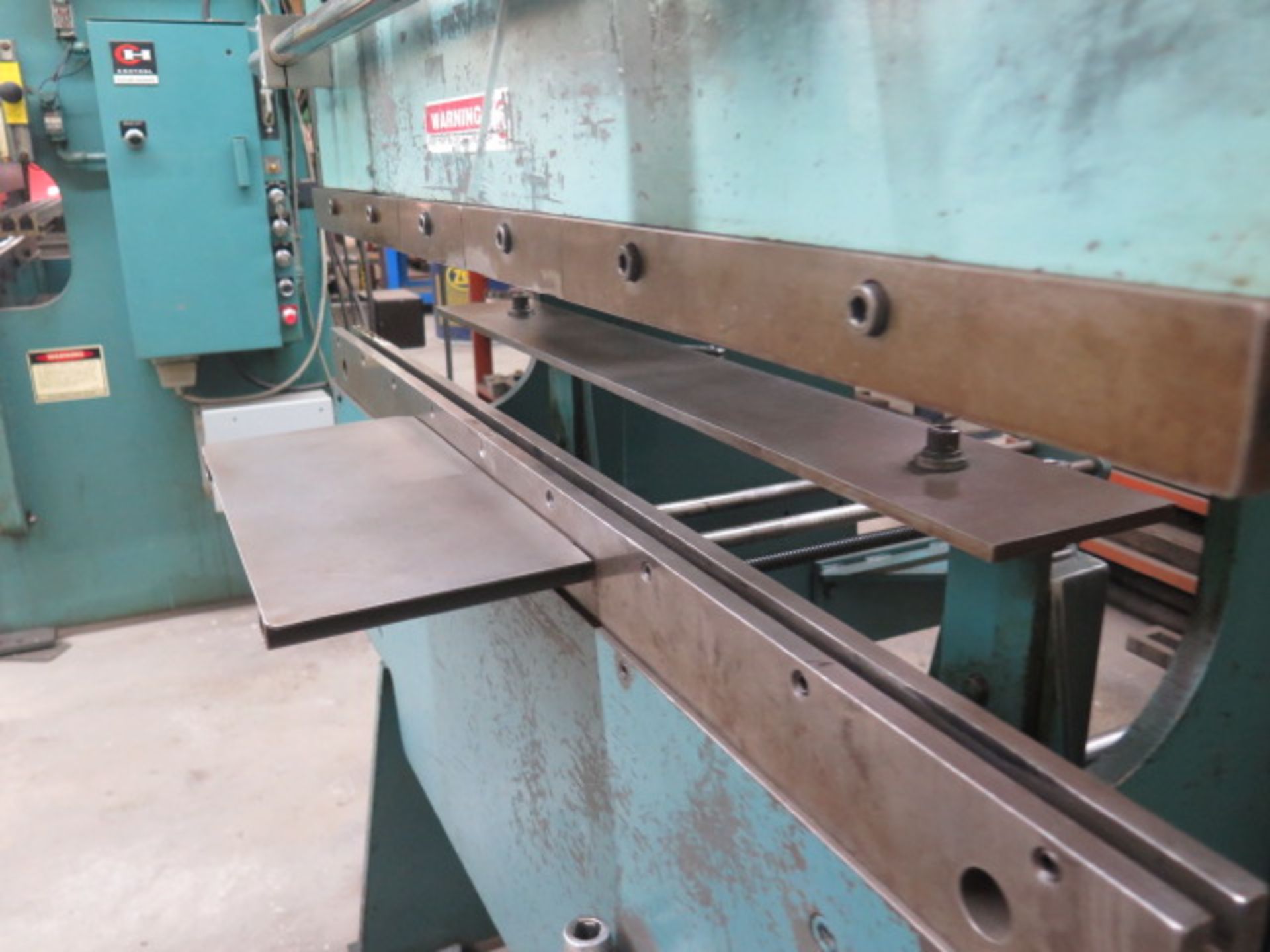 Wysong H-2052 20 Ton x 52” Press Brake s/n HPB12-216 w/ Manual Back Gage, 2 ½” Stroke, SOLD AS IS - Image 4 of 14