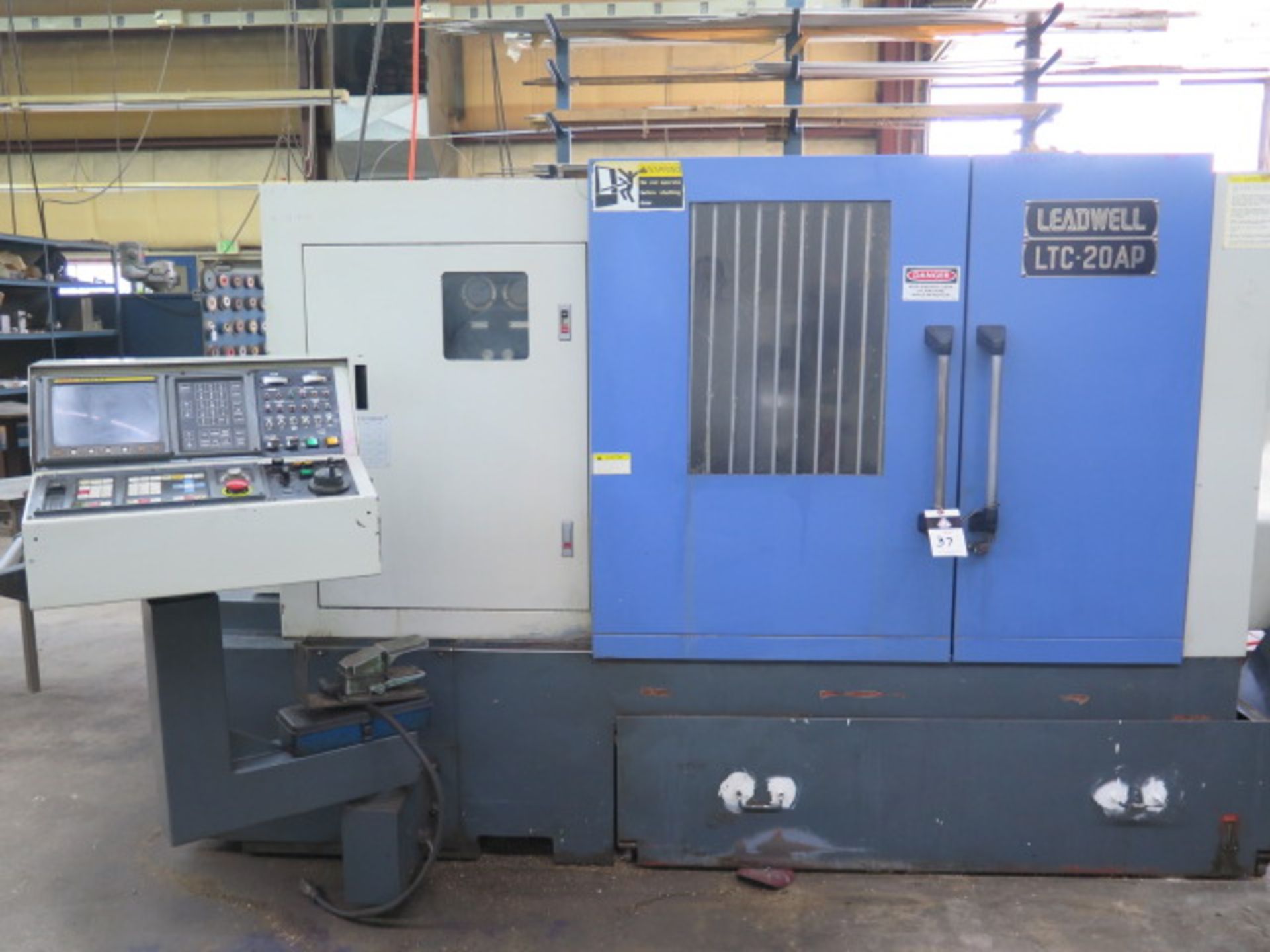 Leadwell LTC-20 AP CNC Turning Center w/ Fanuc 0-T Controls, Tool Presetter, 12-Station, SOLD AS IS