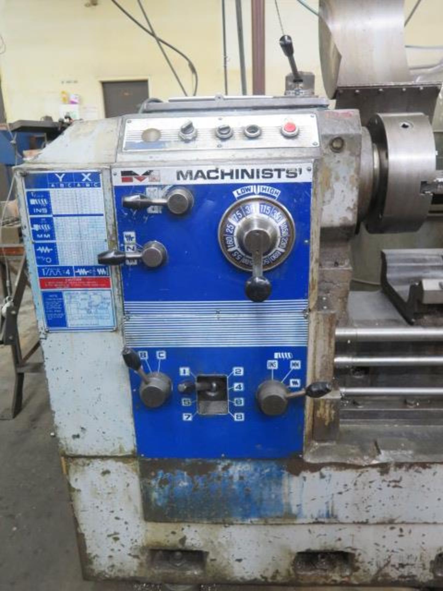 M Machinists 20” x 64” Geared Gap Bed Lathe w/ 25-1500 RPM, Inch/mm Threading, Tailstock, SOLD AS IS - Image 3 of 14