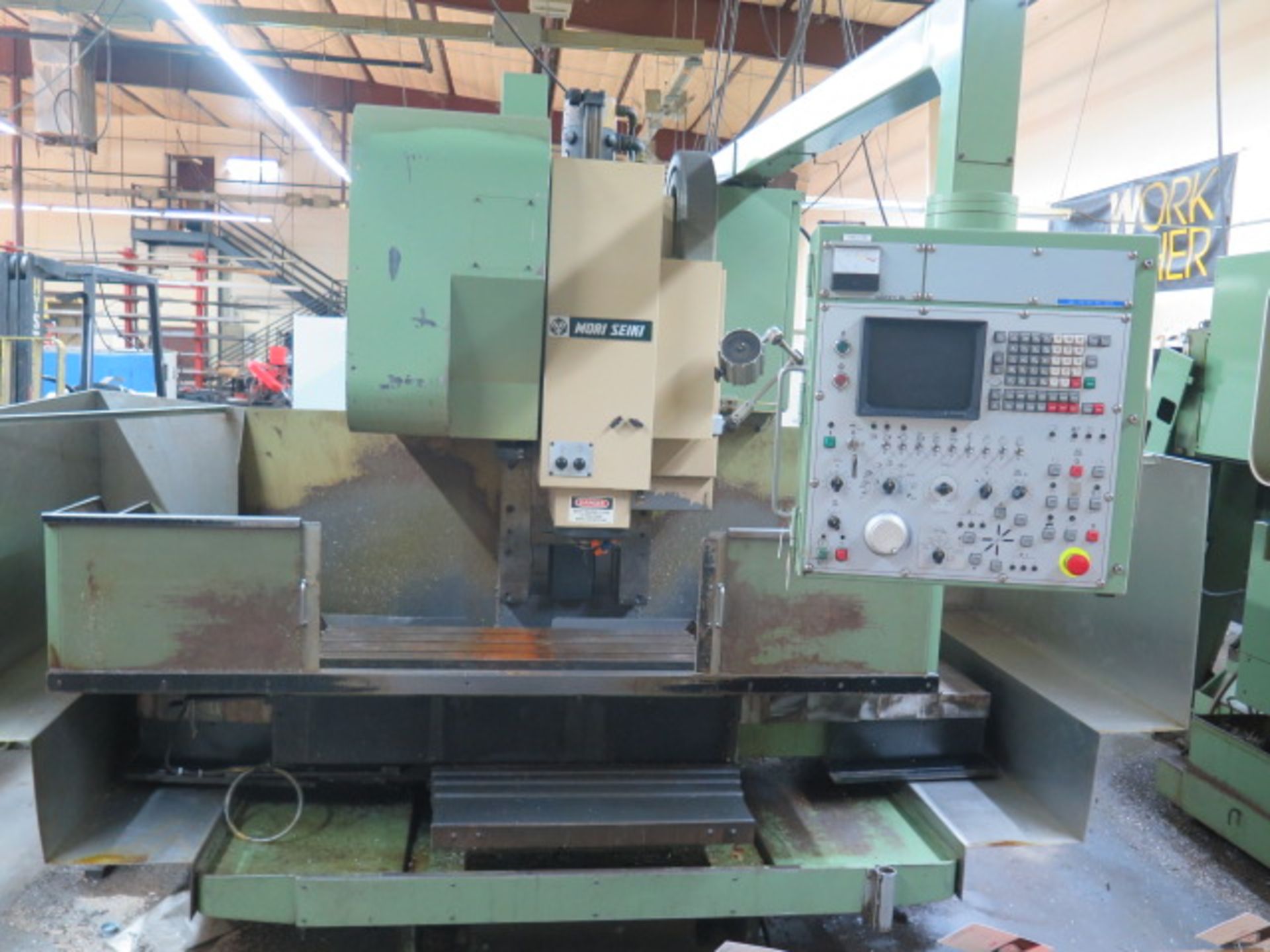 Mori Seiki MV 35/40 CNC VMC s/n 218 w/ Fanuc Controls, 20-Station ATC, BT-40, SOLD AS IS