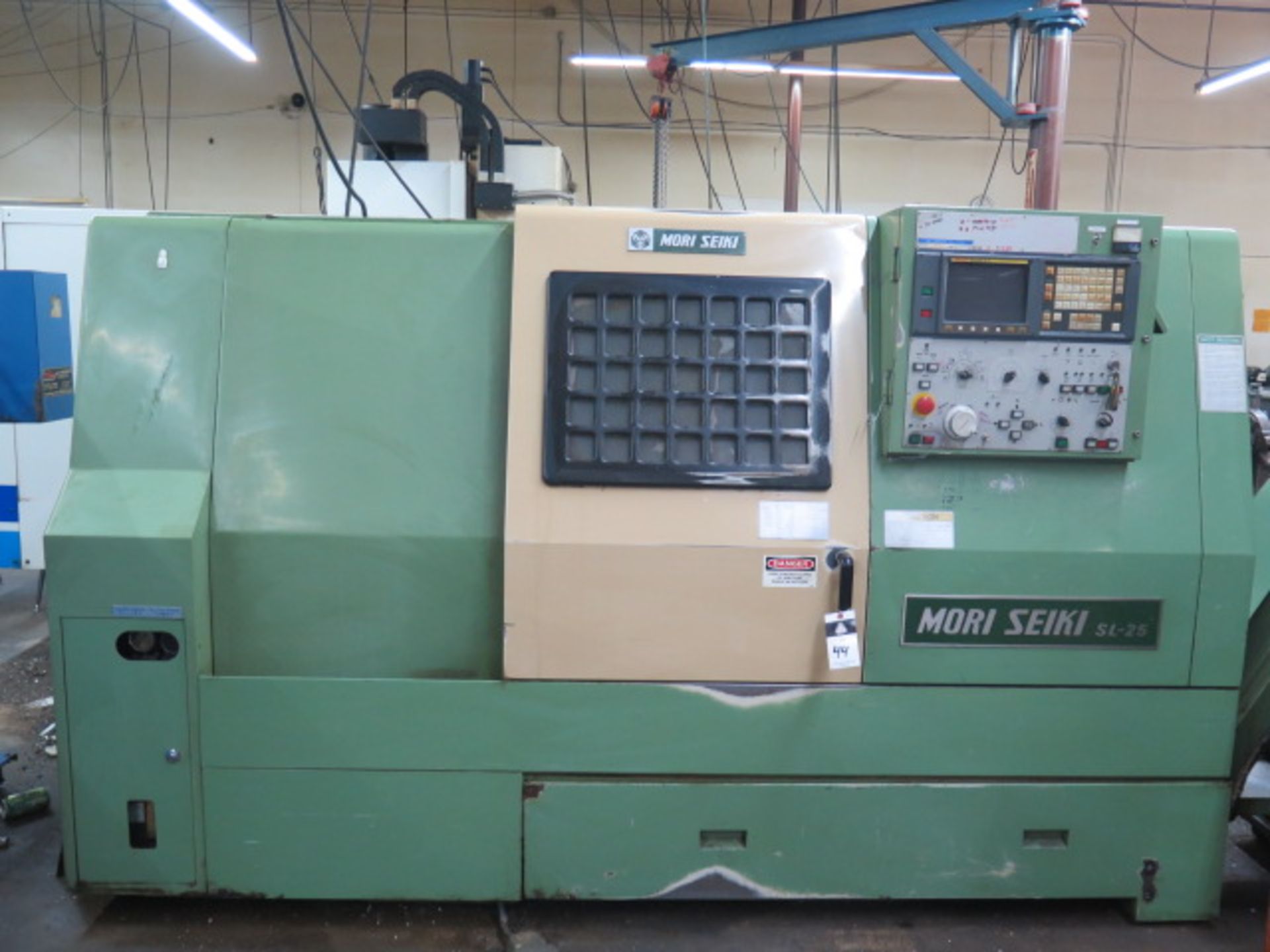 Mori Seiki SL-25 CNC Turning Center s/n 3226 w/ Fanuc 0-T Controls, 10-Station Turret, SOLD AS IS