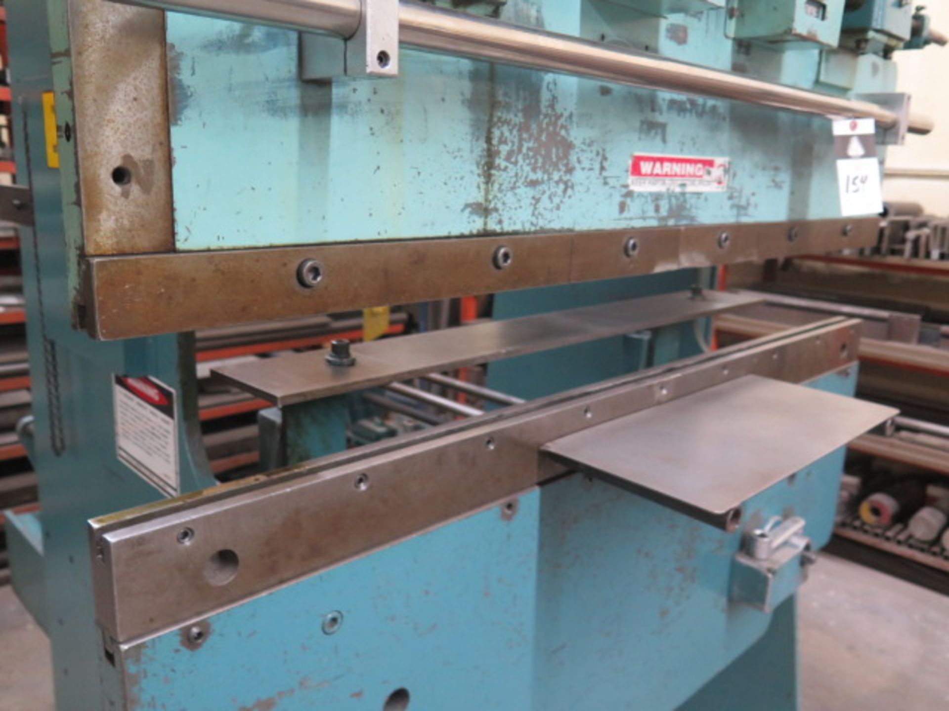 Wysong H-2052 20 Ton x 52” Press Brake s/n HPB12-216 w/ Manual Back Gage, 2 ½” Stroke, SOLD AS IS - Image 5 of 14