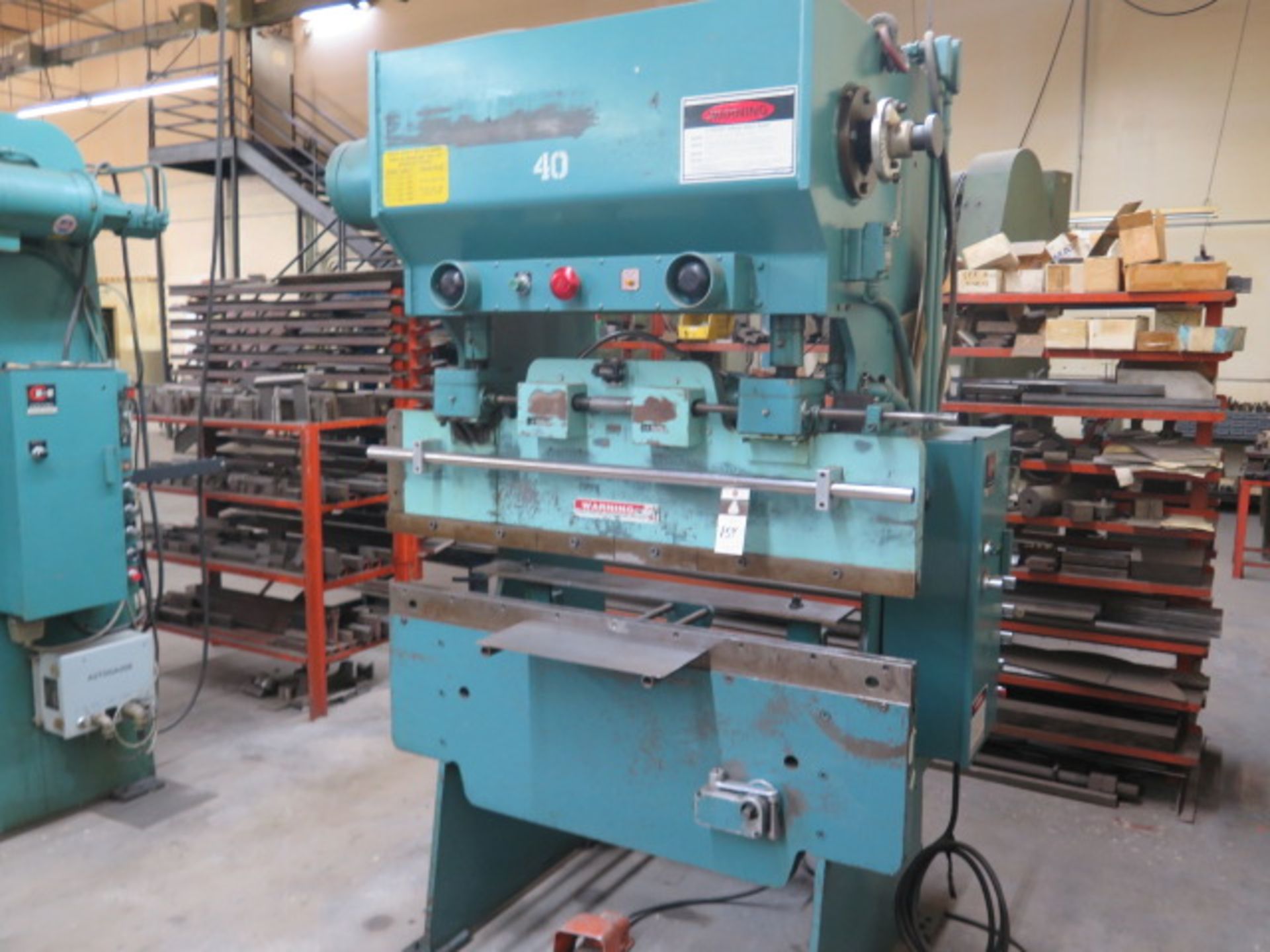 Wysong H-2052 20 Ton x 52” Press Brake s/n HPB12-216 w/ Manual Back Gage, 2 ½” Stroke, SOLD AS IS - Image 3 of 14