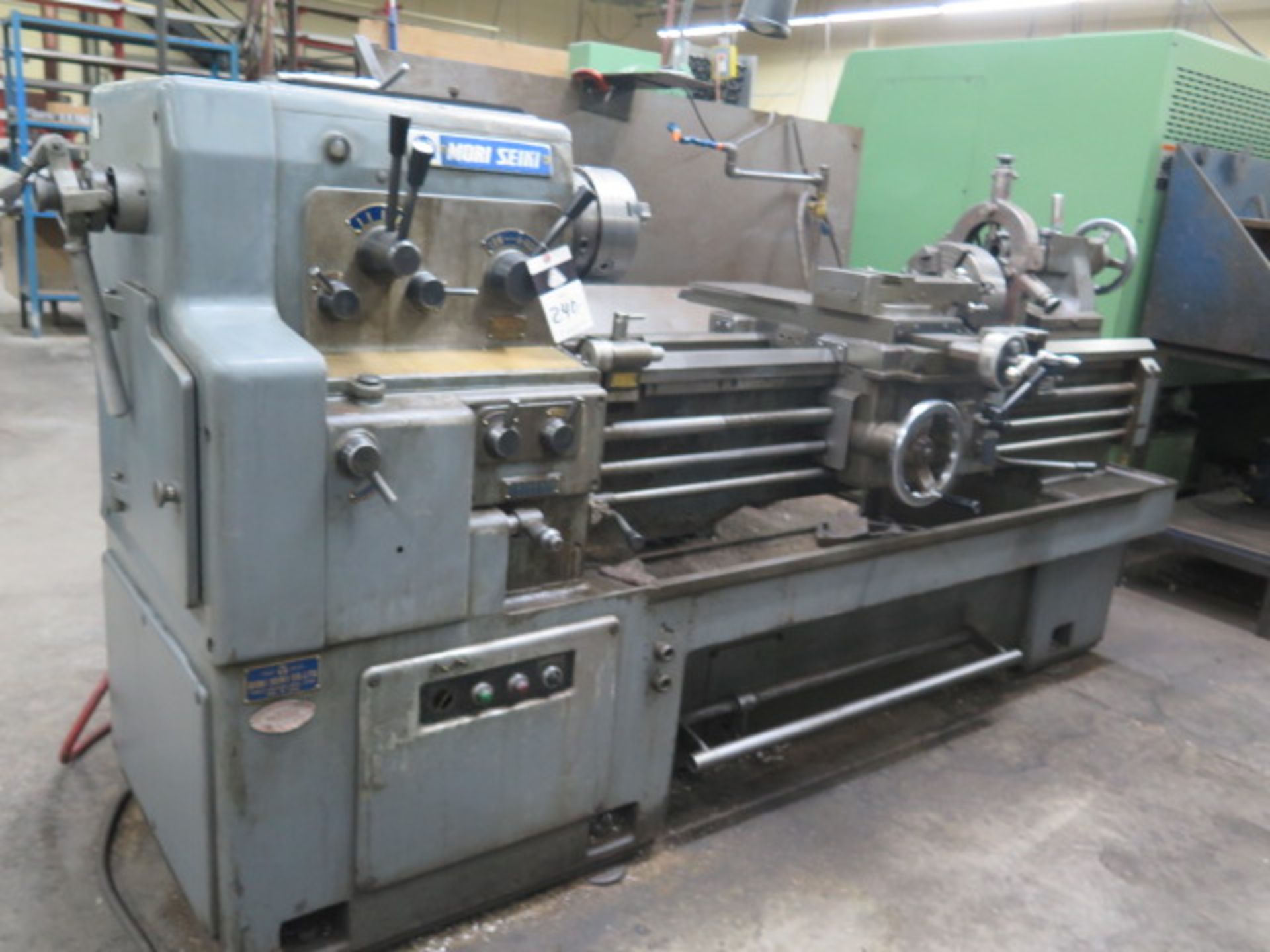 Mori Seiki MS-1250G 17” x 48” Geared Gap Bed Lathe s/n 16533 w/ 32-1800 RPM, Inch Thread, SOLD AS IS - Image 2 of 12