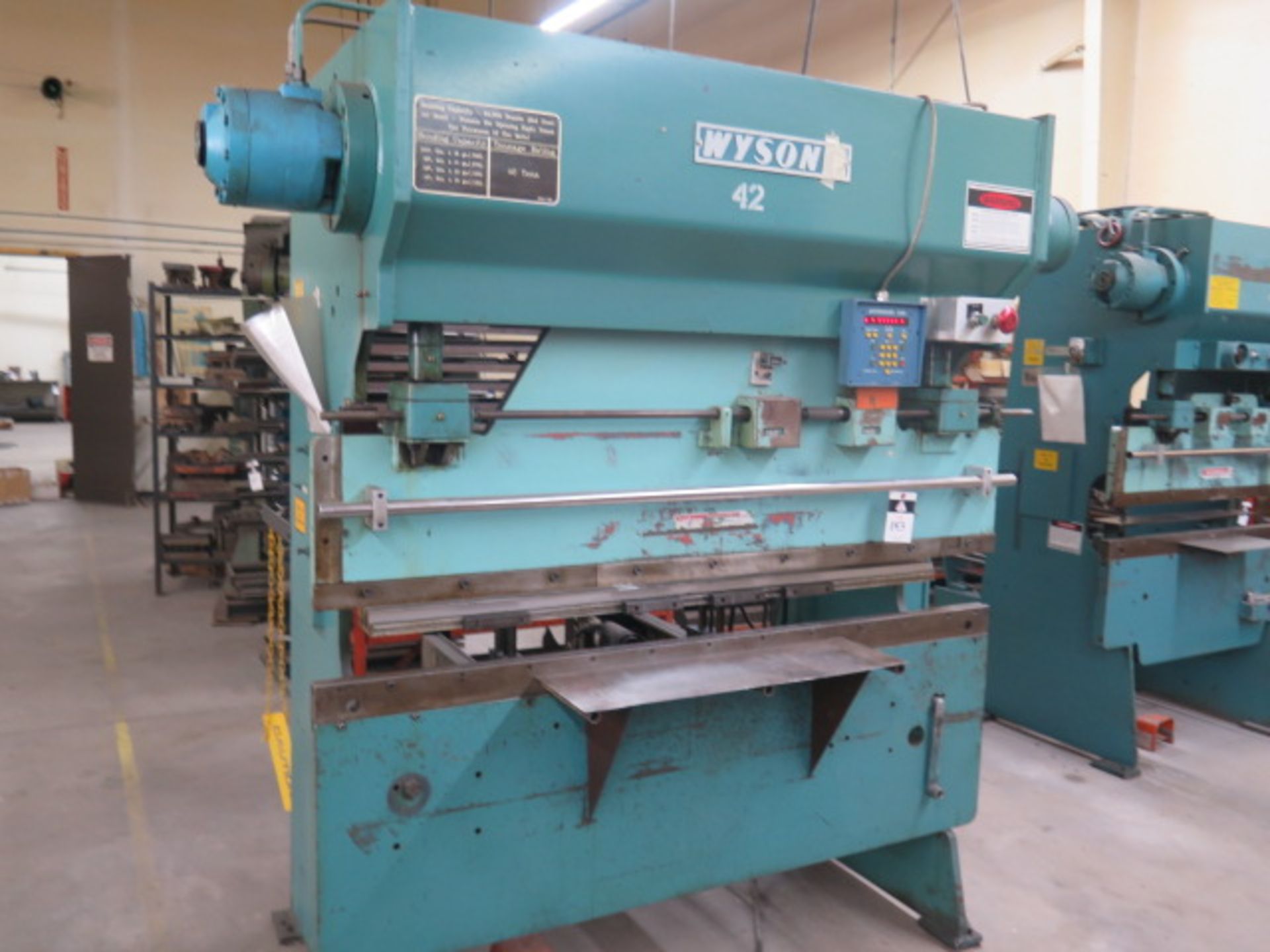 Wysong H-4072 40 Ton x 72” CNC Press Brake s/n HPB13-237 w/ Autogauge 524 Controls, SOLD AS IS - Image 2 of 15