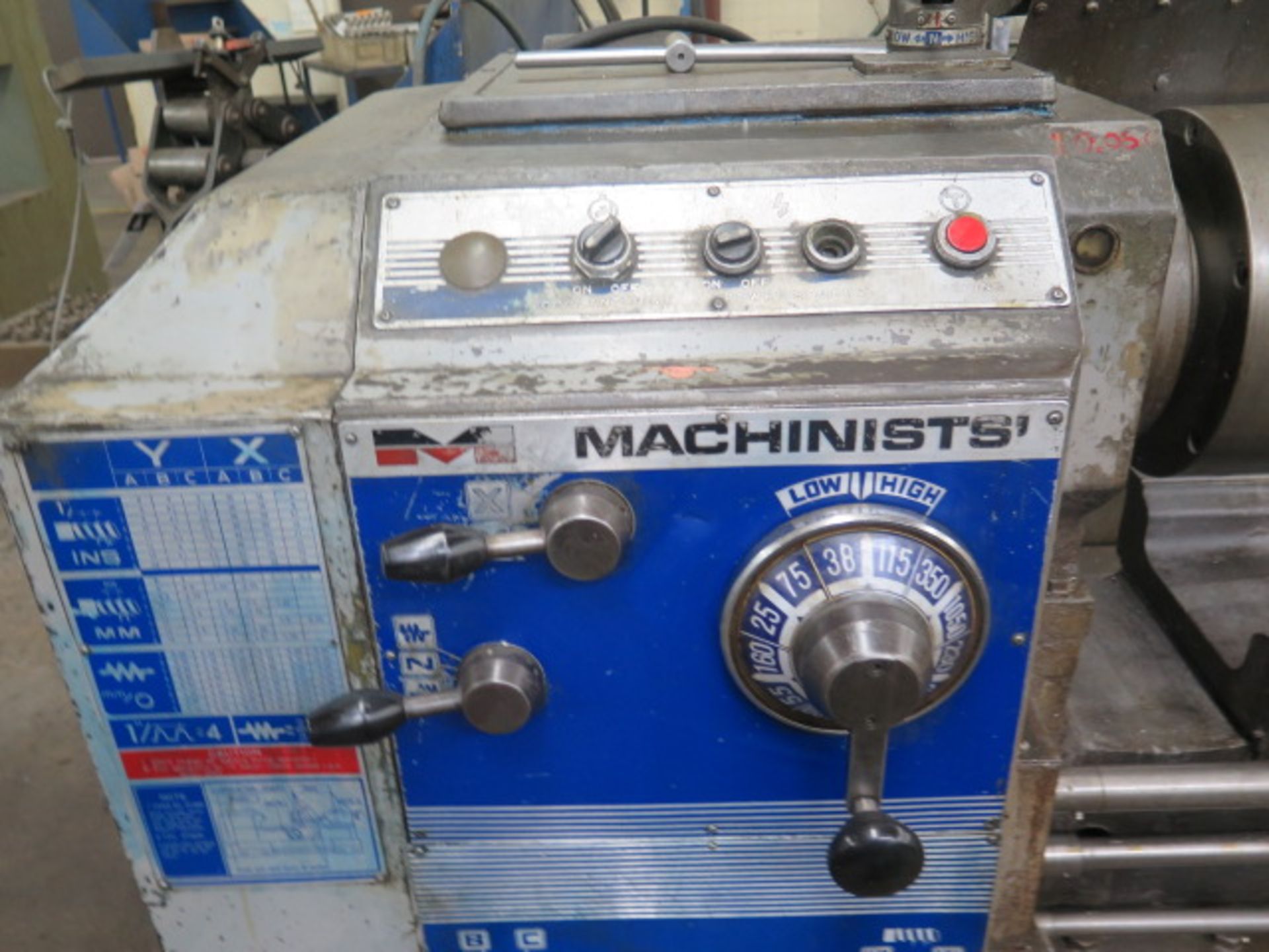 M Machinists 20” x 64” Geared Gap Bed Lathe w/ 25-1500 RPM, Inch/mm Threading, Tailstock, SOLD AS IS - Image 4 of 14