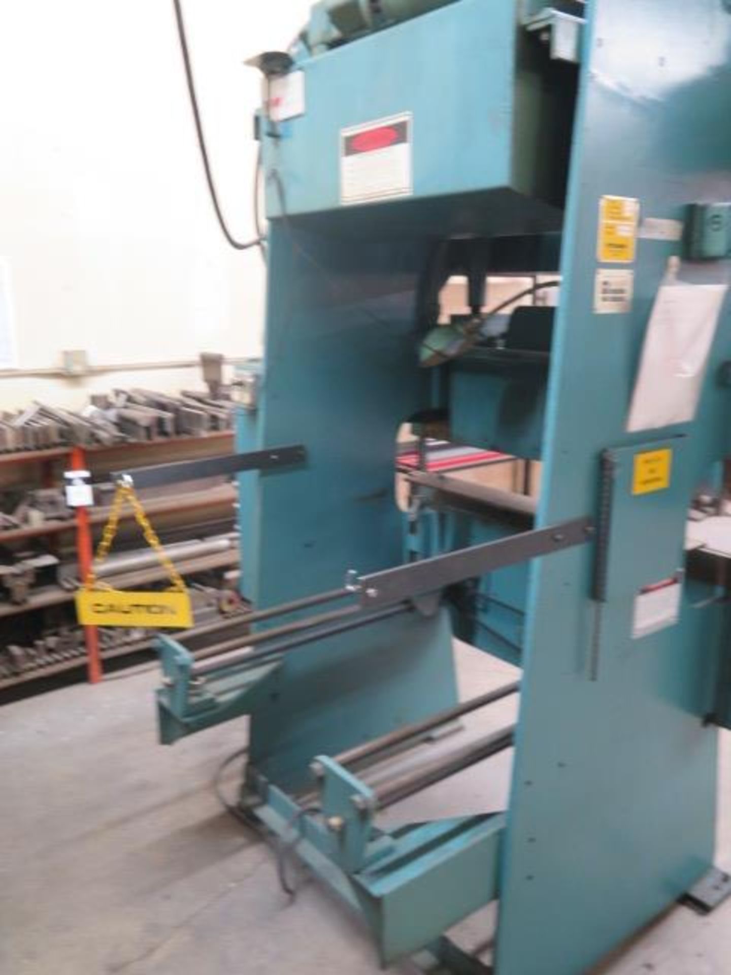Wysong H-2052 20 Ton x 52” Press Brake s/n HPB12-216 w/ Manual Back Gage, 2 ½” Stroke, SOLD AS IS - Image 8 of 14