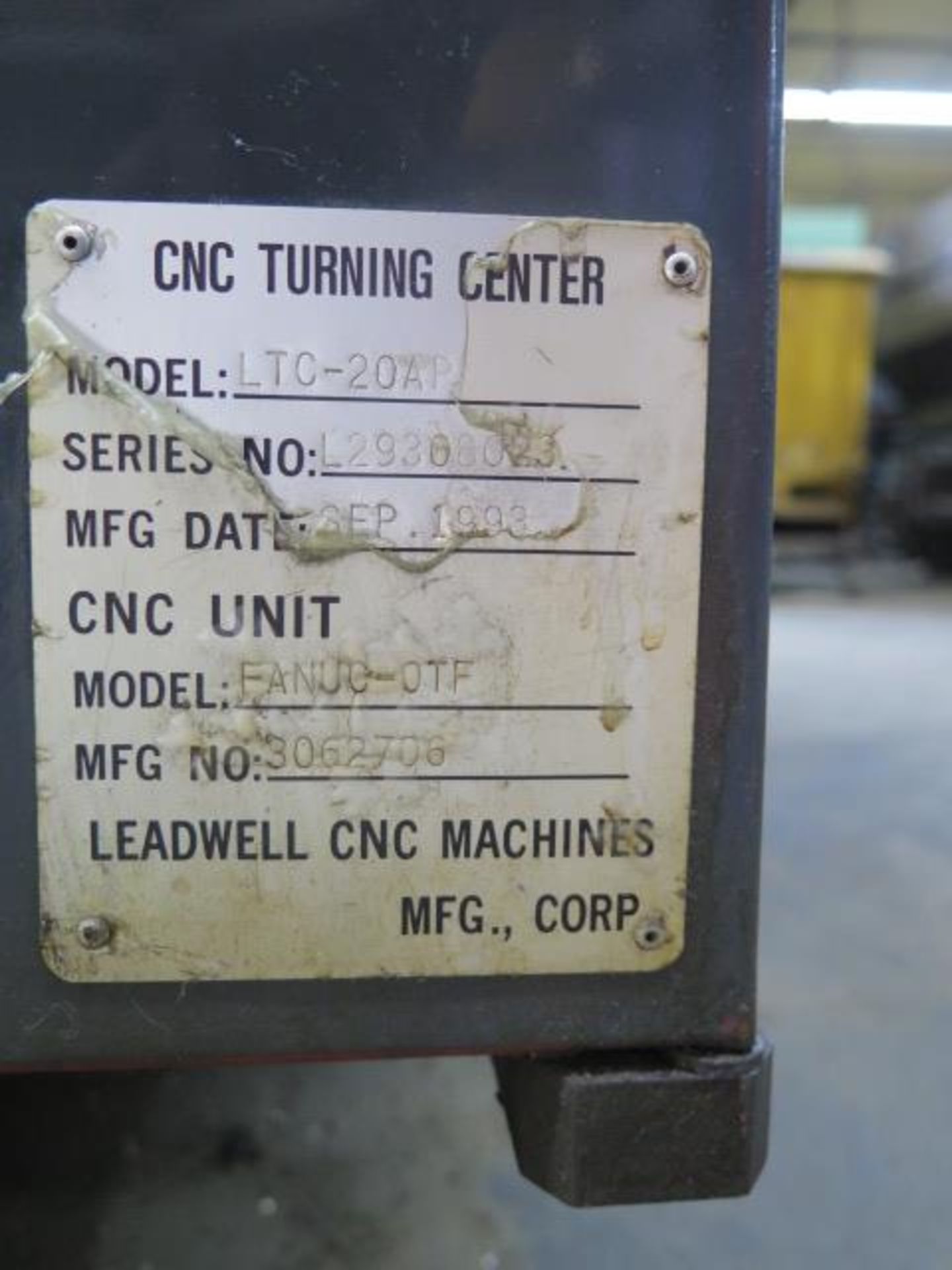 Leadwell LTC-20 AP CNC Turning Center w/ Fanuc 0-T Controls, Tool Presetter, 12-Station, SOLD AS IS - Image 17 of 17