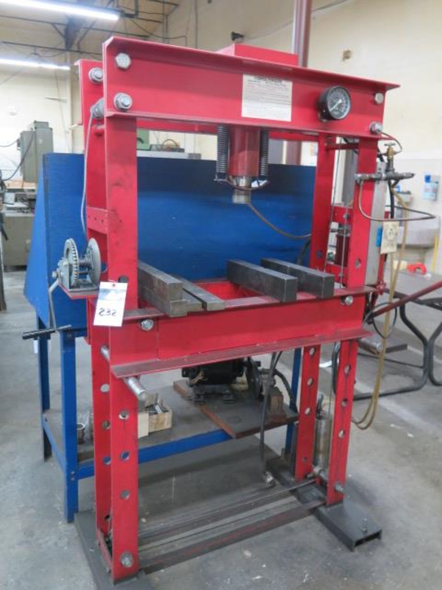 Central Hydraulics 50-Ton Air-Over-Hydraulic Hydraulic H-Frame Press (SOLD AS-IS - NO WARRANTY)