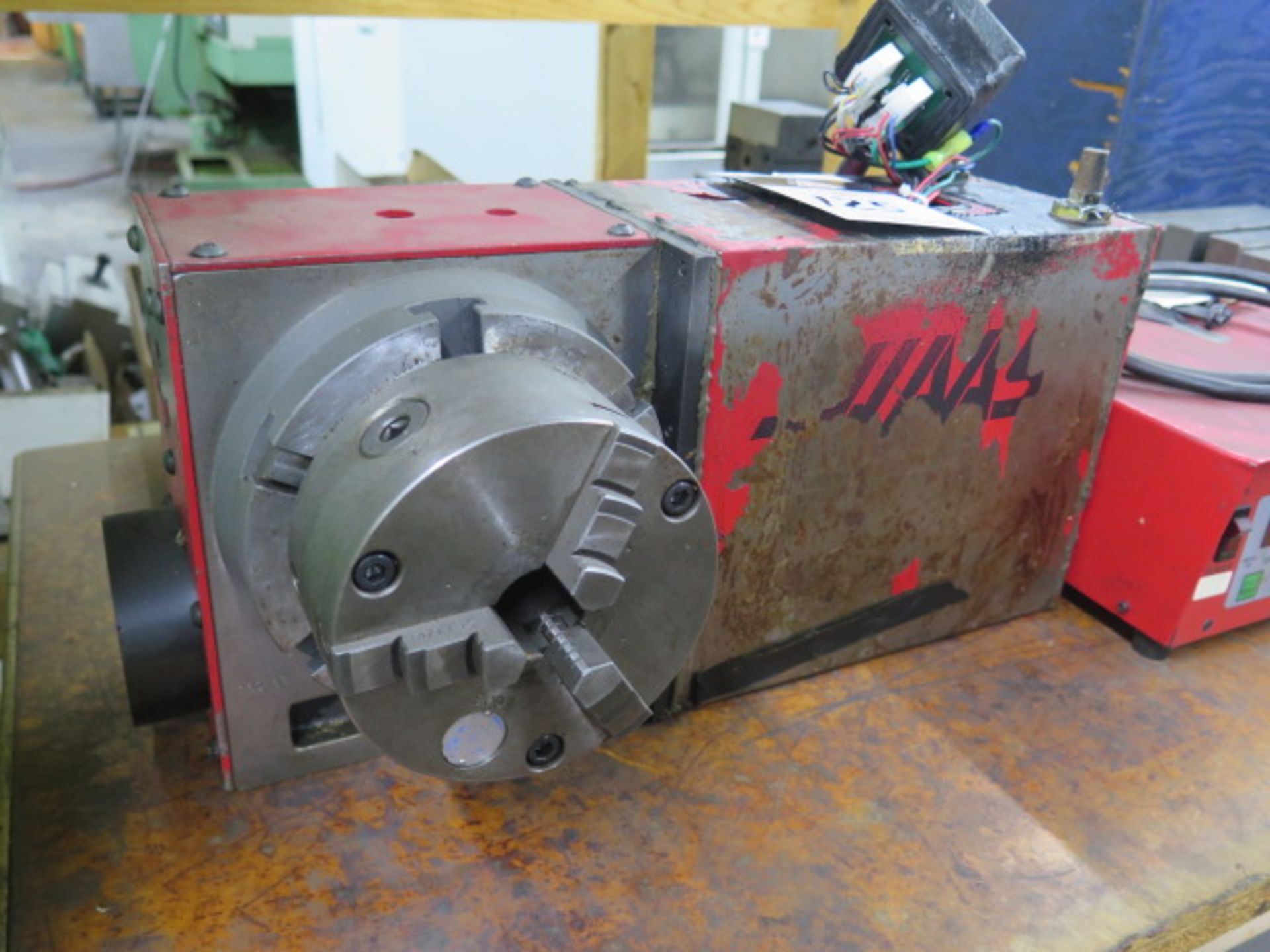 Haas HRT160 4th Axis 6” Rotary Head (NEEDS REPAIR) w/ Haas Servo Controller (SOLD AS-IS - NO - Image 3 of 8