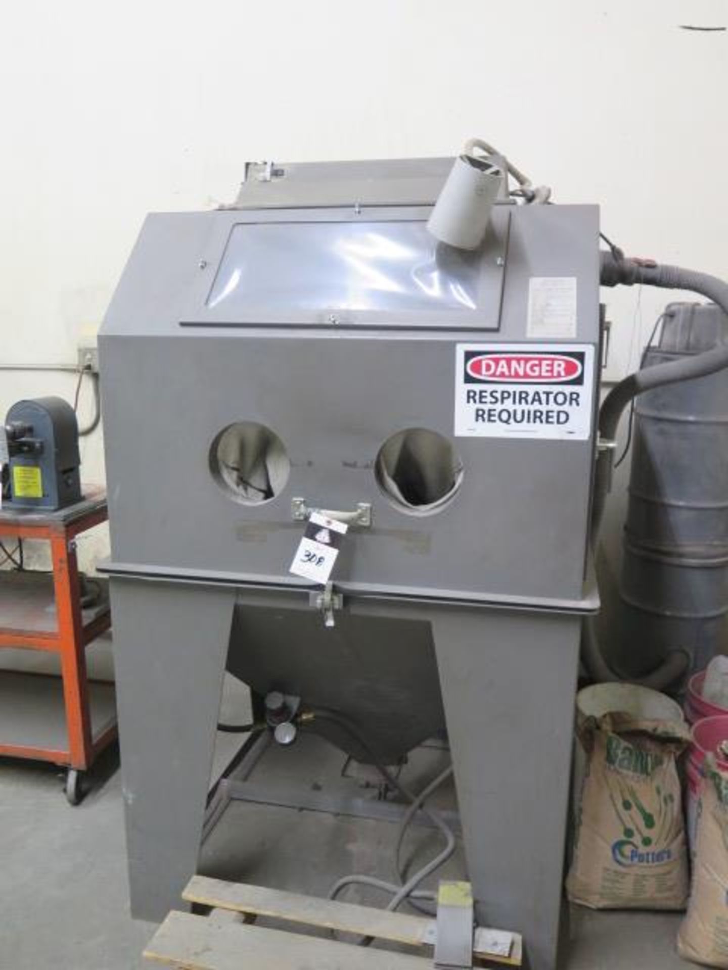 40” x 36” Flip-Top Dry Blast Cabinet w/ Dust Collector (SOLD AS-IS - NO WARRANTY) - Image 2 of 8