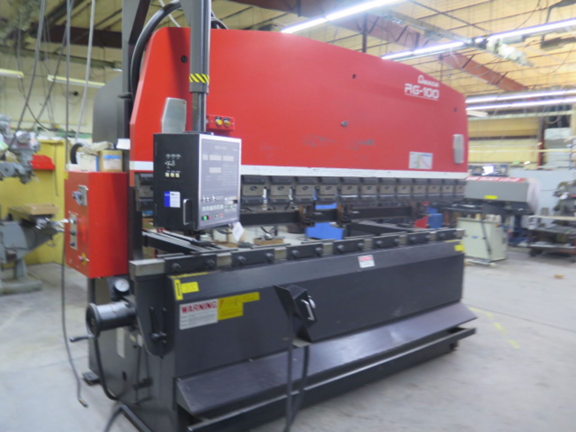 Amada RG100 100 Ton x 10’ CNC Press Brake s/n 105240 w/ NC9-EX II 3 AXIS Controls, SOLD AS IS - Image 2 of 20