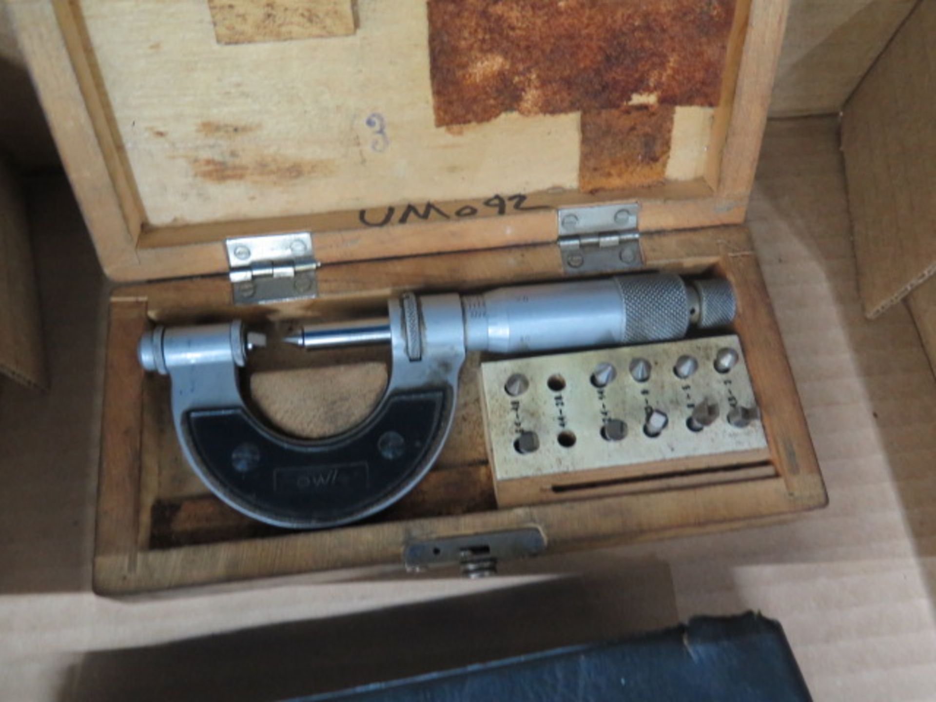 Fowler 0-1" Thread Pitch Mic, Dial Chamfer Gage and Small Bench Center (SOLD AS-IS - NO WARRANTY) - Image 5 of 5