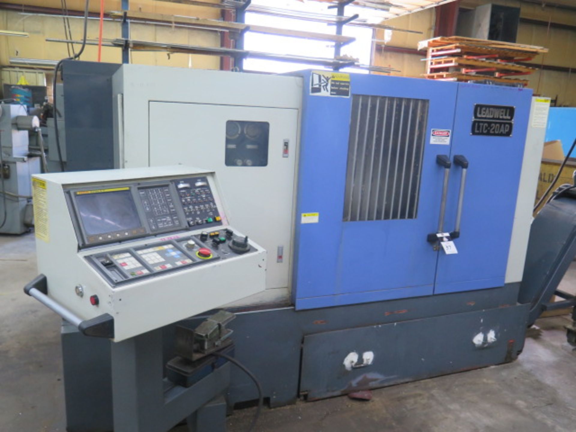 Leadwell LTC-20 AP CNC Turning Center w/ Fanuc 0-T Controls, Tool Presetter, 12-Station, SOLD AS IS - Image 2 of 17