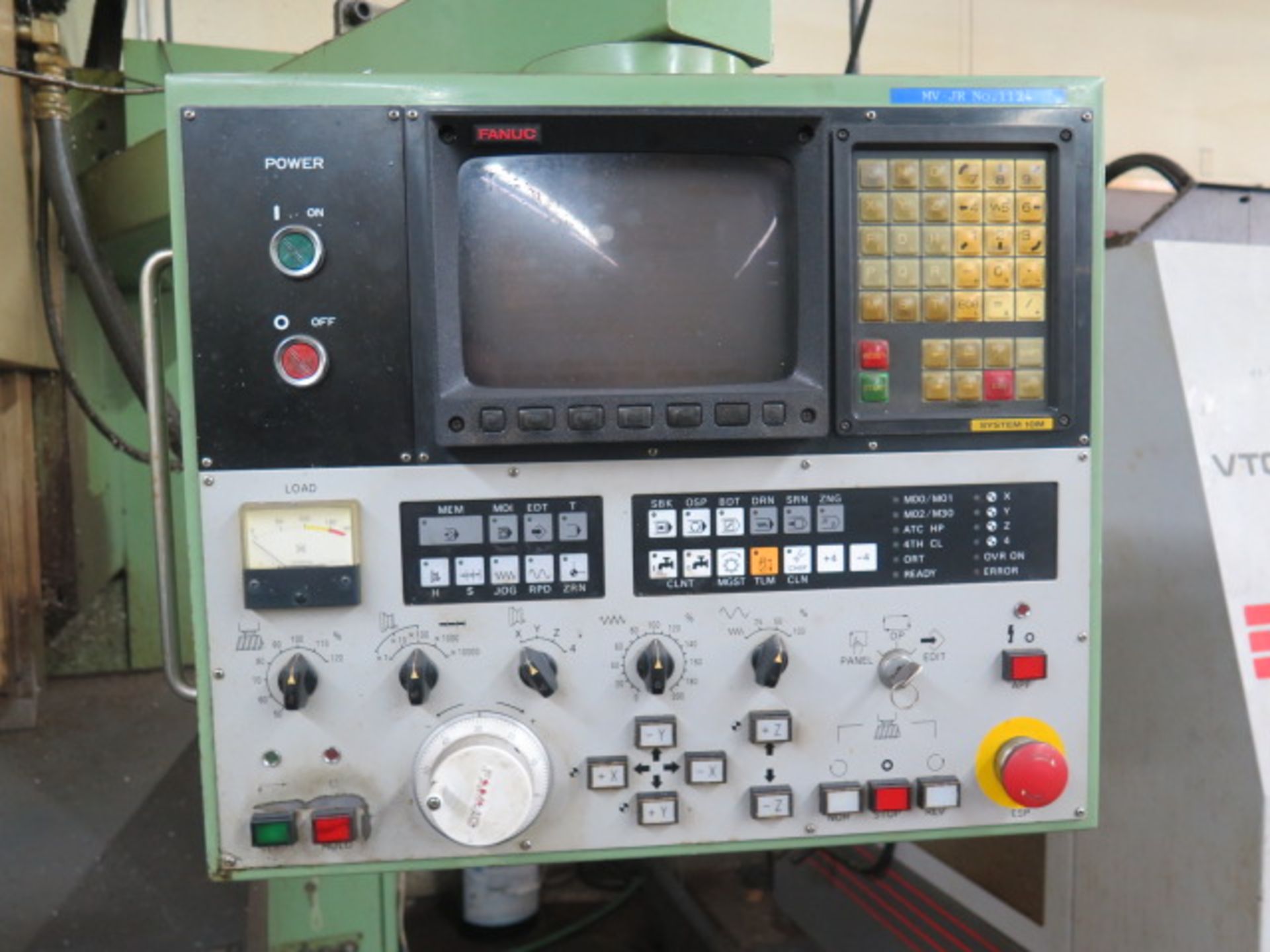 Mori Seiki MV-Junior CNC VMC (NOT RUNNING) s/n 1124 w/ Fanuc System 10M, SOLD AS IS - Image 7 of 9