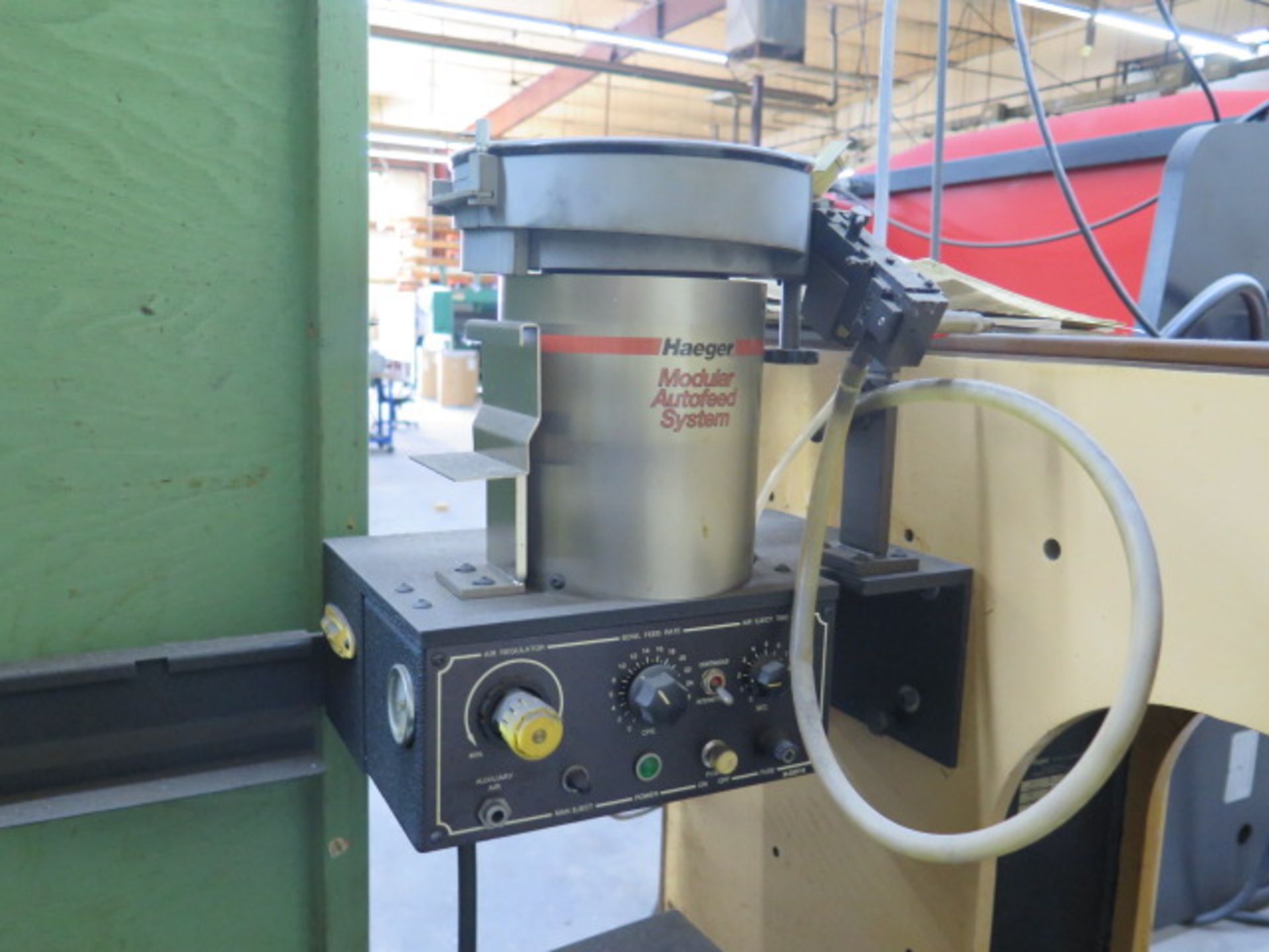 Haeger HP6-C 6 Ton x 18” Hardware Insertion Press s/n 1843 w/ Vibratory Bowl Feeder, SOLD AS IS - Image 7 of 14