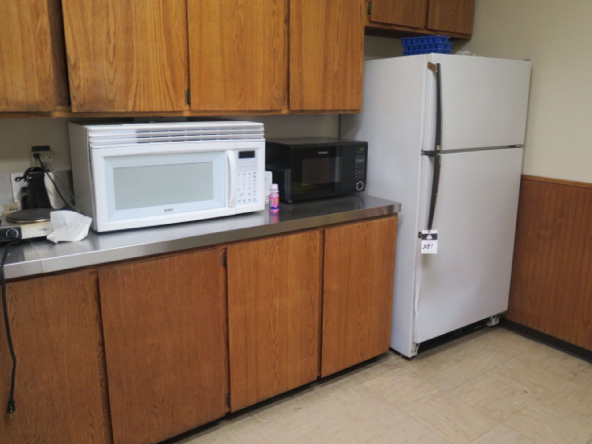 Refrigeraror, Microwaves, Coffee Pot, Table, Chaire and Picnic Table (SOLD AS-IS - NO WARRANTY)