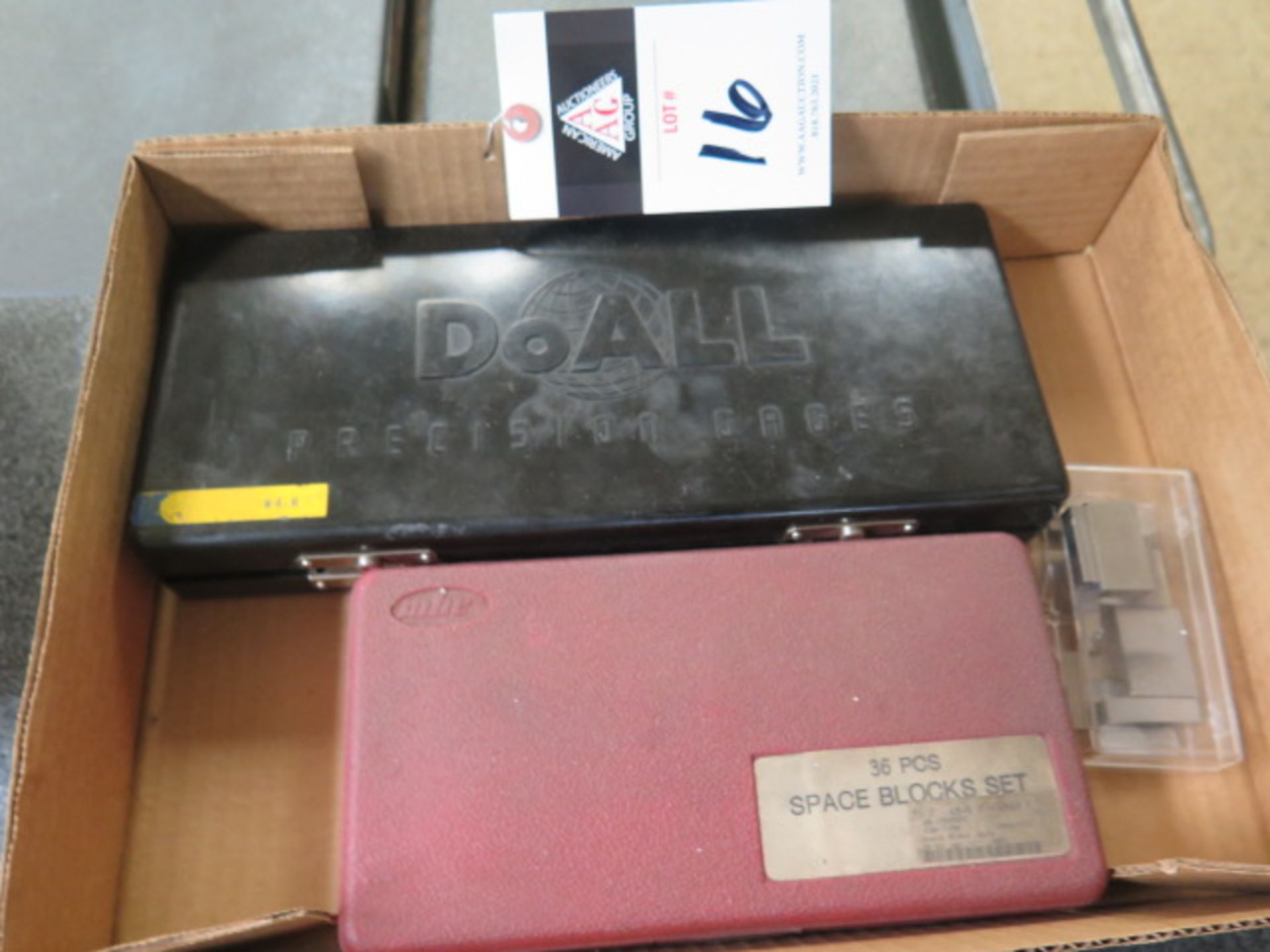 DoAll Gage Block Set and Import Space Block Set (SOLD AS-IS - NO WARRANTY)