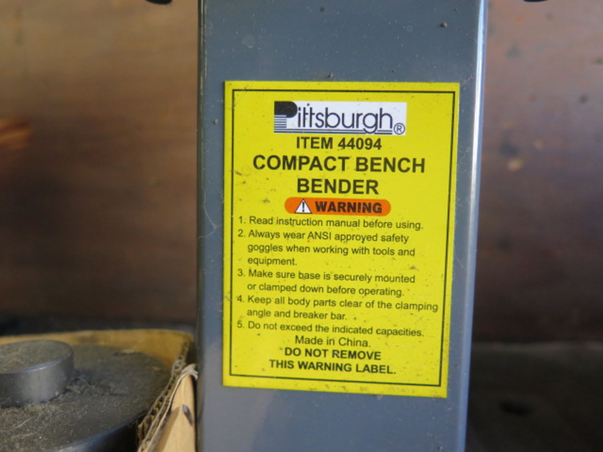 Pittsburgh Compact Bender (SOLD AS-IS - NO WARRANTY) - Image 5 of 5