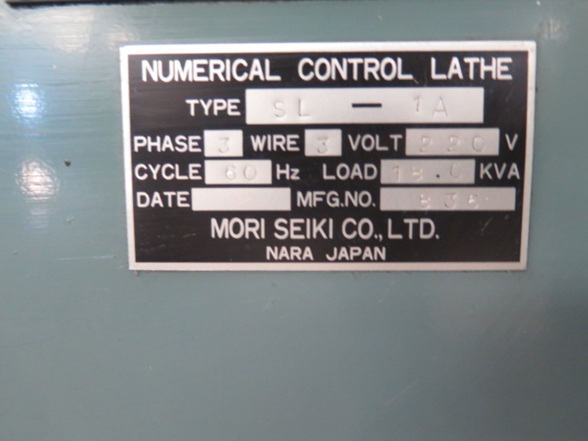 Mori Seiki SL-1A CNC Turning Center s/n 836 w/ Fanuc 10T Controls, 12-Station Turret, SOLD AS IS - Image 12 of 12