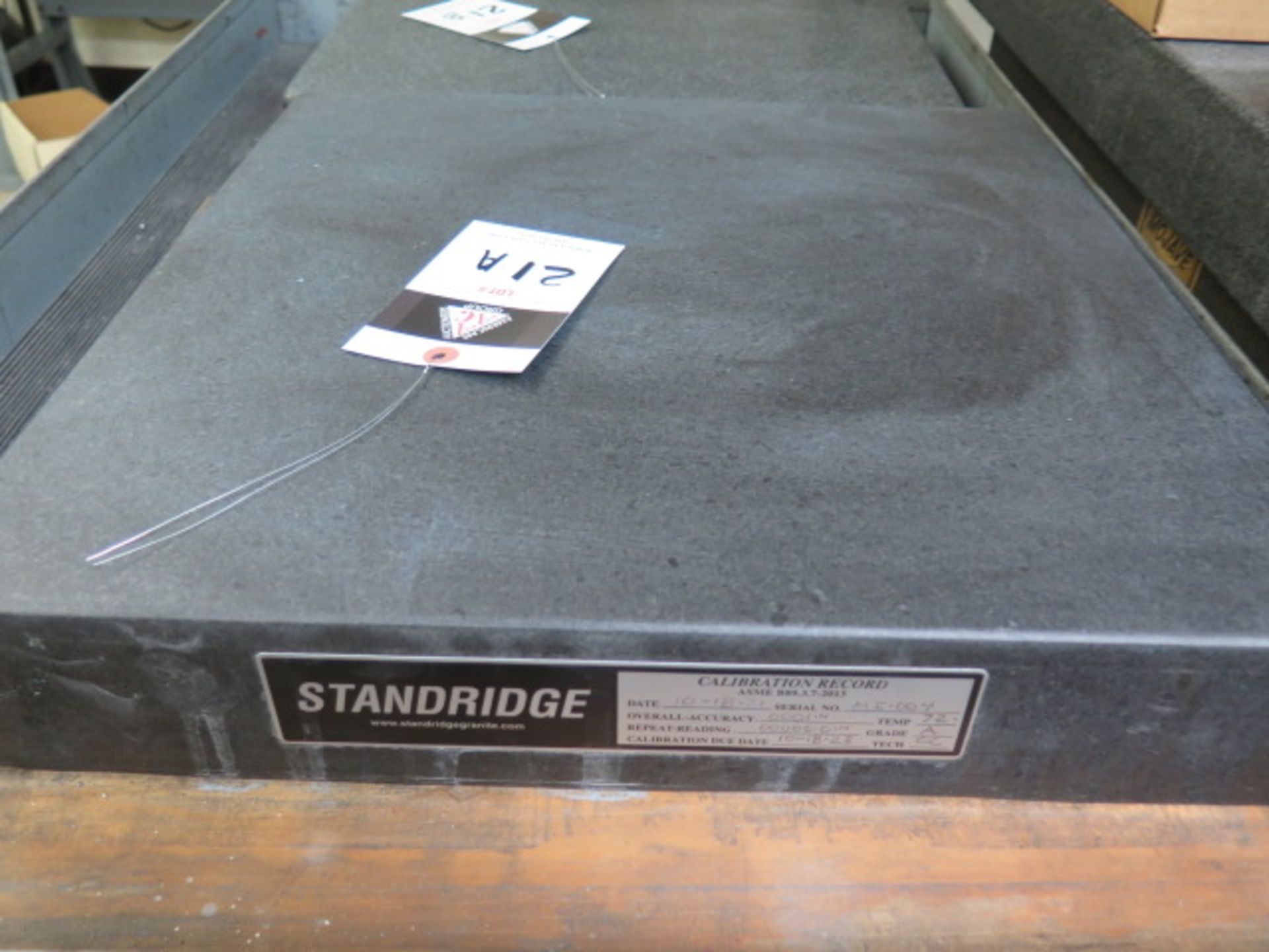 Standridge 18" x 18" x 3" Granite Surface Plate (SOLD AS-IS - NO WARRANTY) - Image 3 of 5