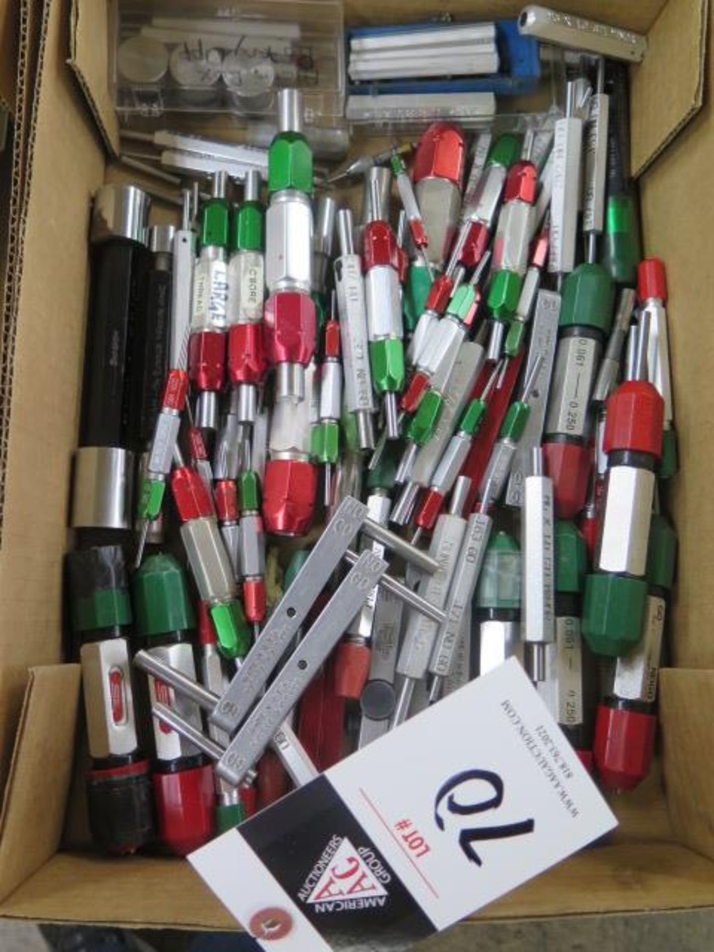 Pin Gage Handles and Pin Gages (SOLD AS-IS - NO WARRANTY)