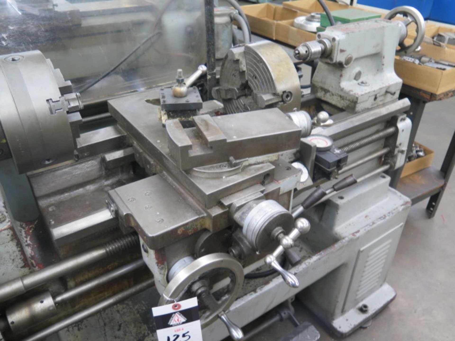 Sharp 1528 15” x 28” Geared Head Gap Bed Lathe s/n 922 w/ 83-1800 RPM, Inch/mm Threading, SOLD AS IS - Image 7 of 12