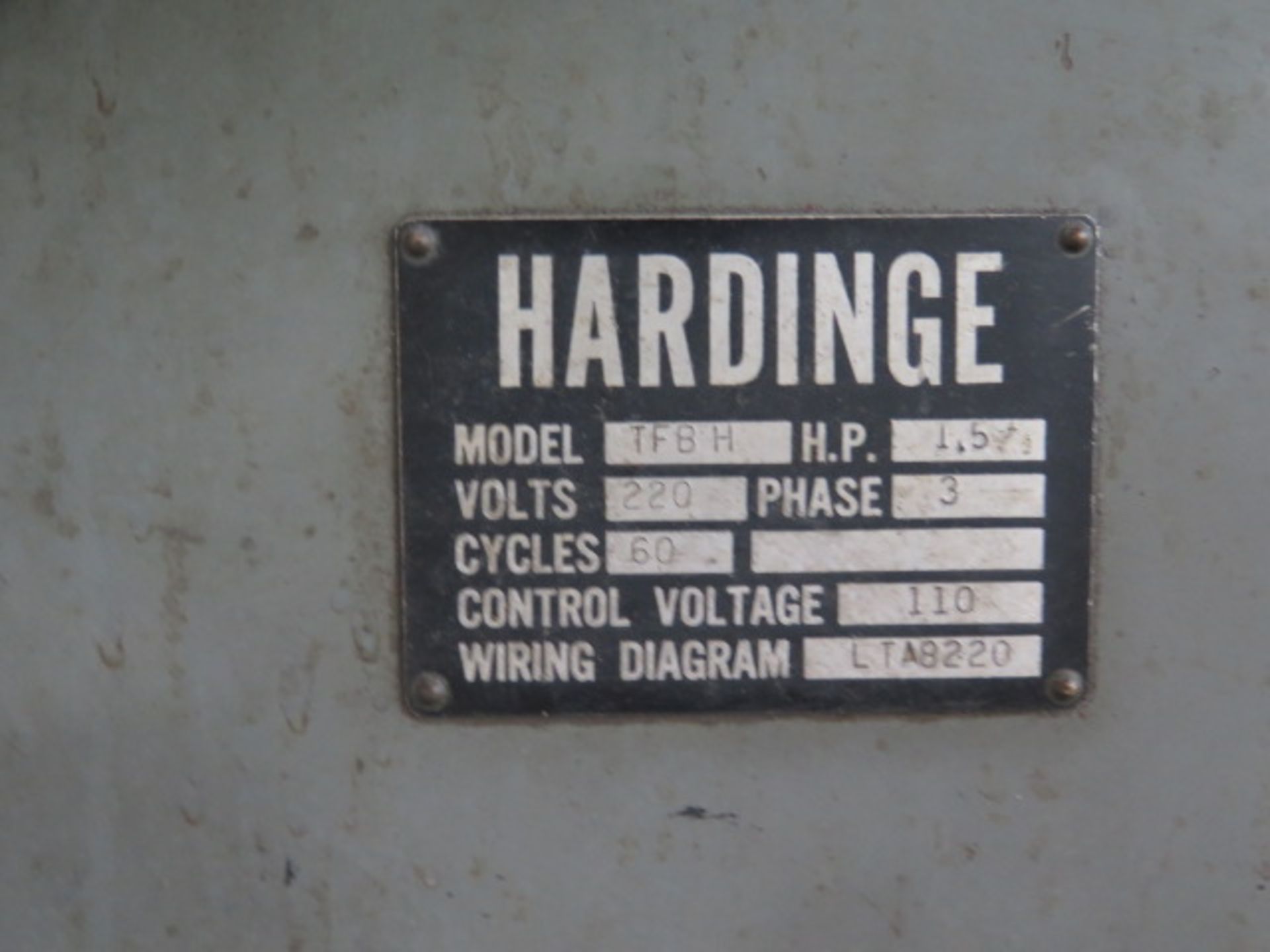 Hardinge TFB-H Wide Bed Second OP Lathe w/ 125-3000 RPM, Tailstock, Power Feeds, KDK, SOLD AS IS - Image 13 of 13