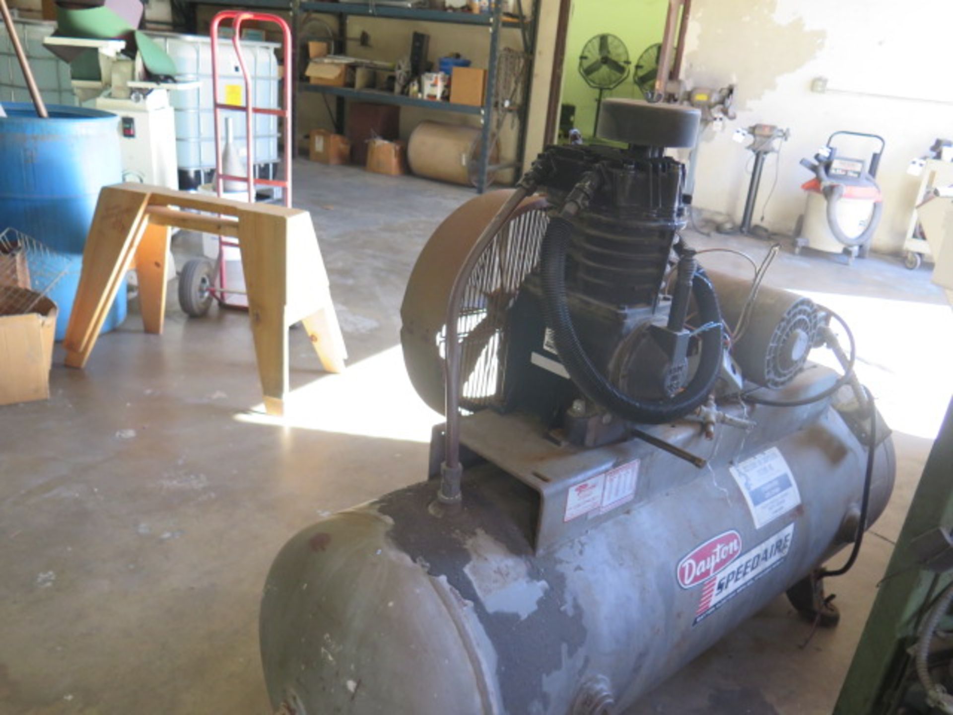 5Hp Horizontal Air Compressor w/ 60 Gallon Tank (SOLD AS-IS - NO WARRANTY) - Image 2 of 7