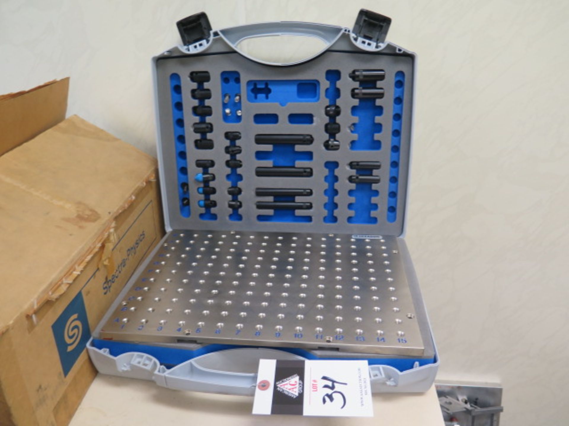 Hexagom Metrology "Swift-Fit" 11 3/4" x 15 3/4" Tapped-Hole Fixt Plate w/ Accessory Kit, SOLD AS IS