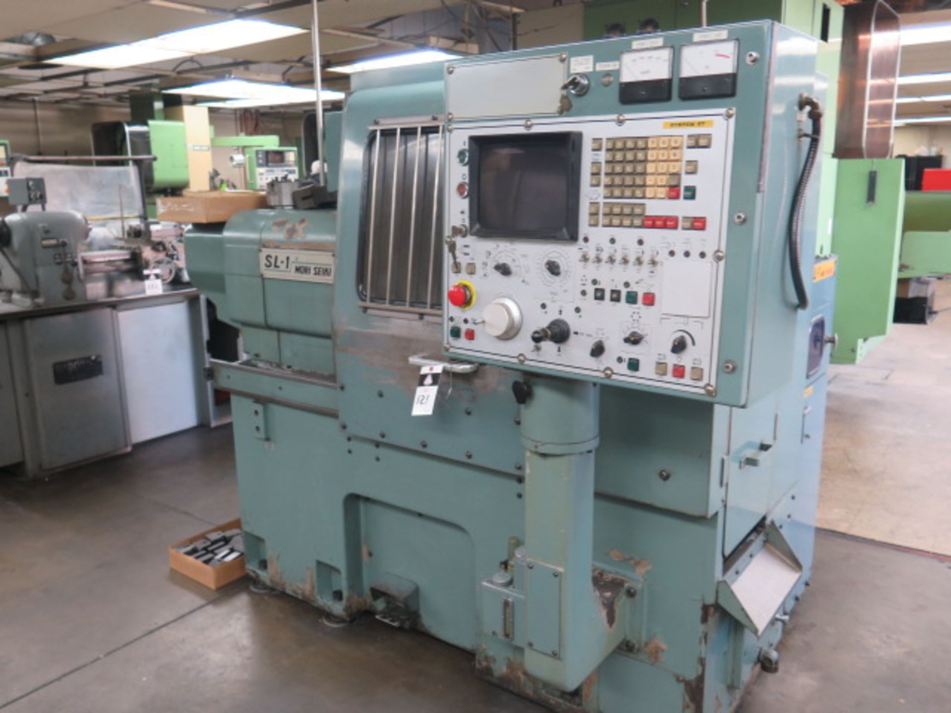 Mori Seiki SL-1H CNC Turning Center s/n 1168 w/ Fanuc 6T Controls, 8-Station Turret, SOLD AS IS - Image 2 of 14