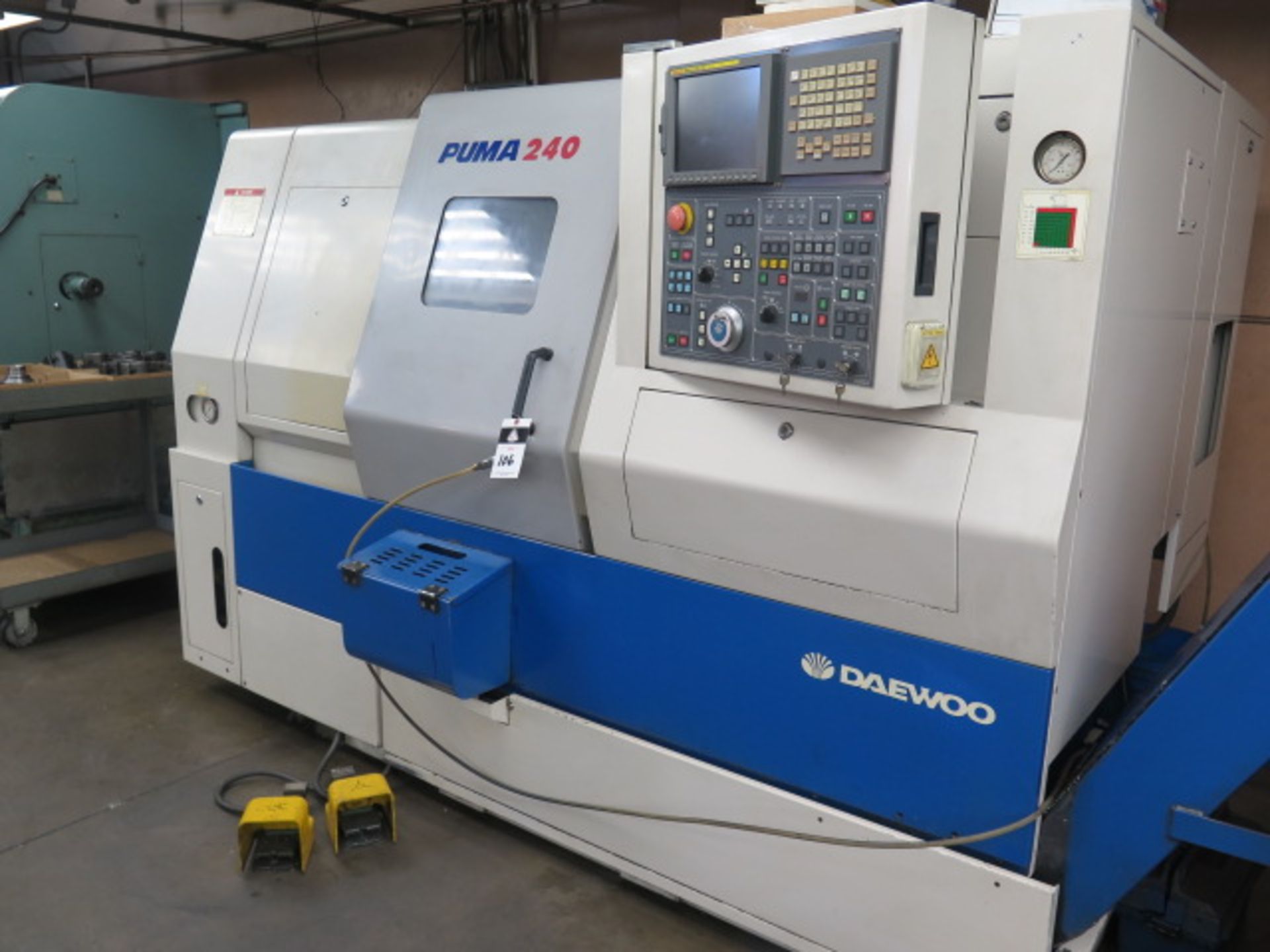 2004 Daewoo PUMA 240A CNC Turning Center s/n PM240395 w/ Fanuc Series 21i-TB Controls, SOLD AS IS - Image 3 of 19