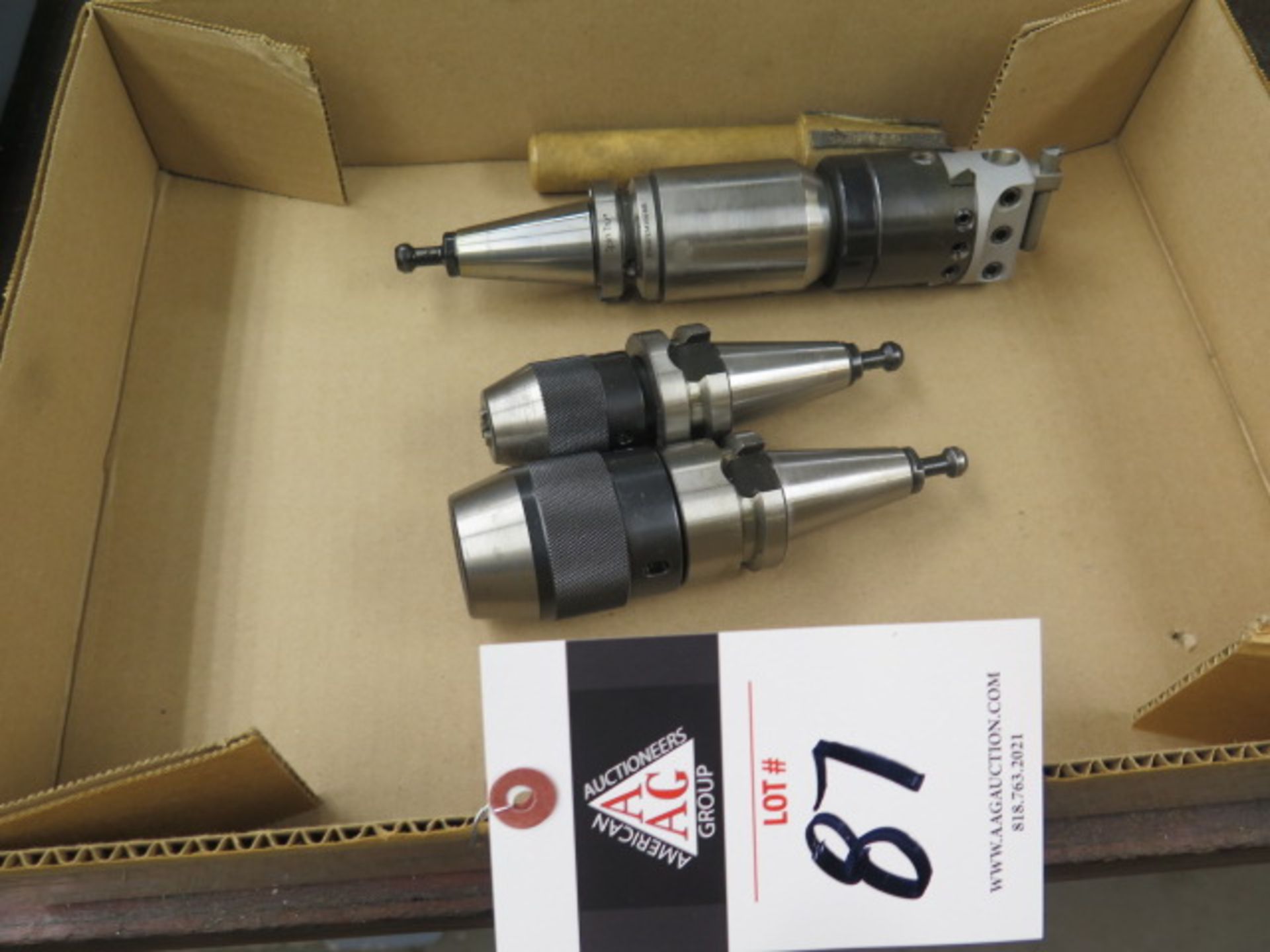 BT-30 Taper Boring Head and (2) Drill Chucks (SOLD AS-IS - NO WARRANTY)